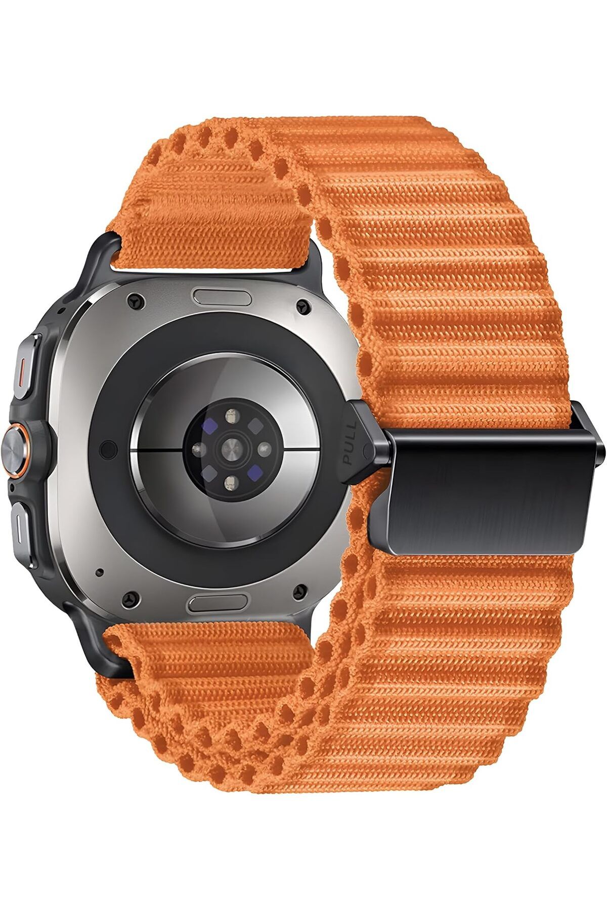 MEGOBİNE WHERE Galaxy Watch Ultra 47mm ile Uyumlu Delikli Model Trail Loop Yumuşak ve Hafif Kumaş Kordon ZT