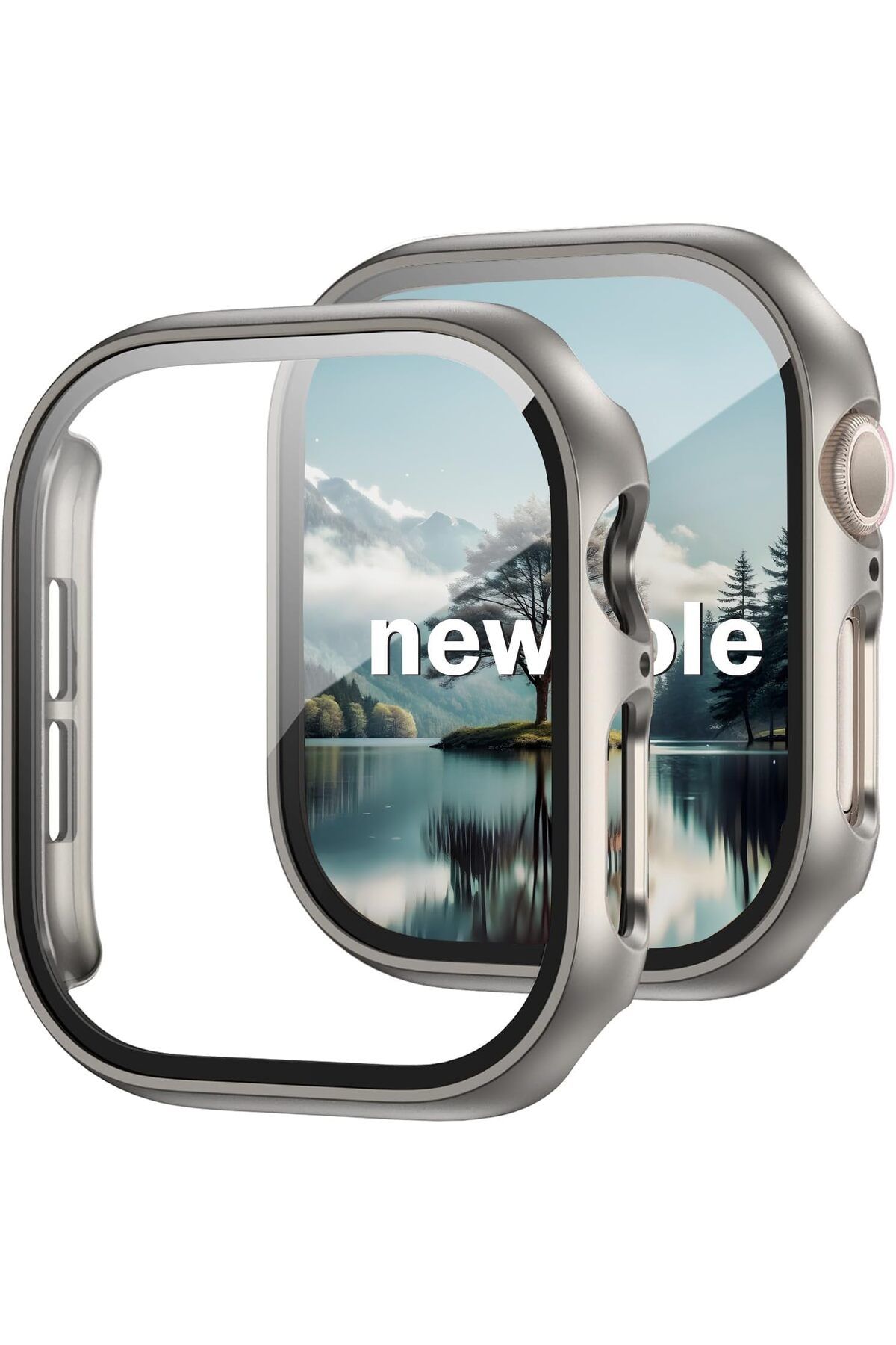KDROĞLU GEÇMEZ Watch 10 46MM için Watch Ekran Koruyucu Kırılmaz Cam ve Tam Kaplayan Watch Kasa Koruyucu