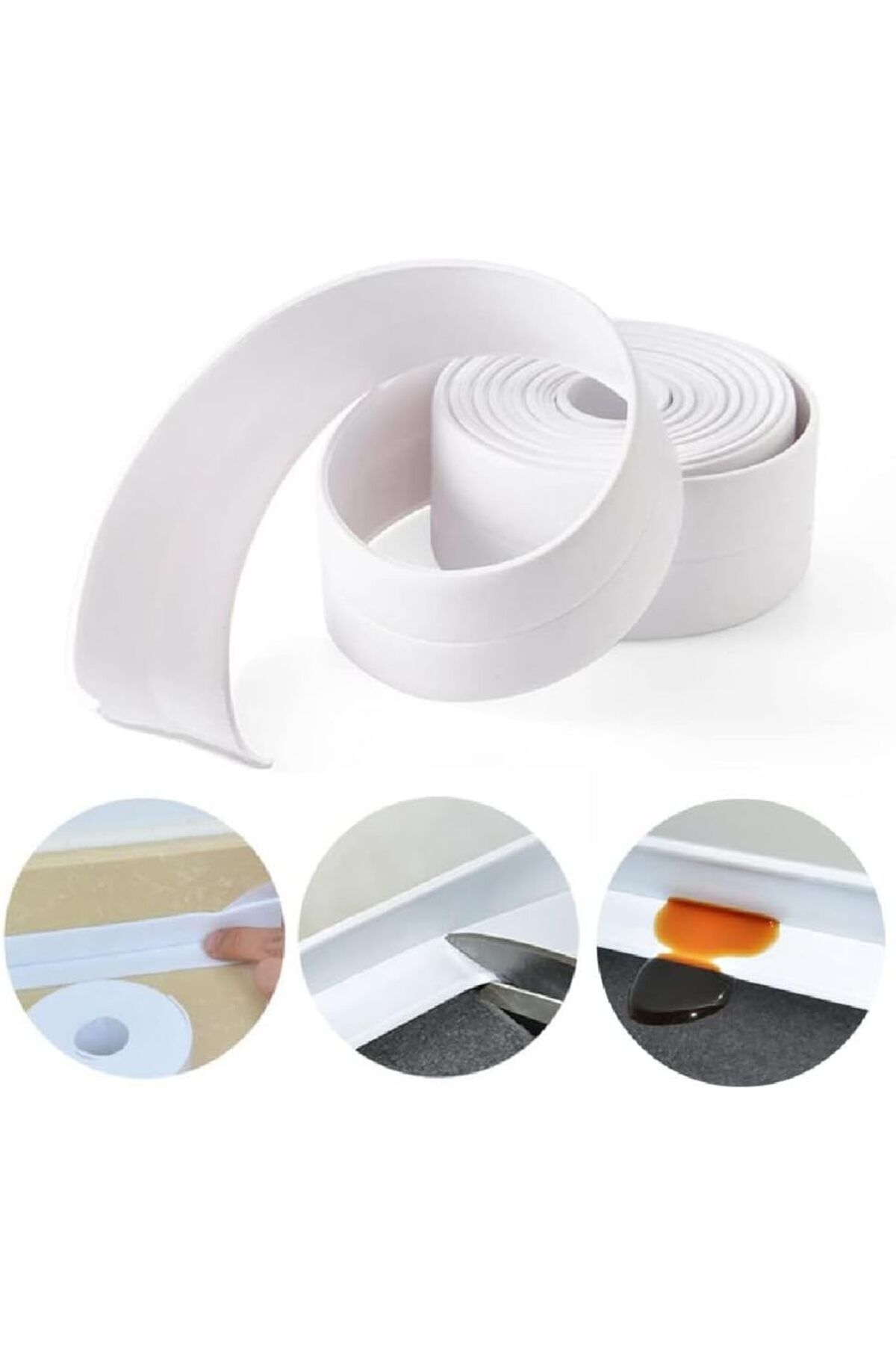 STOREMAX ekn BEYAZ Su Sızdırmaz Lavabo Banyo Küvet Kenar Bandı 3.2 Metre nci mn 1133631