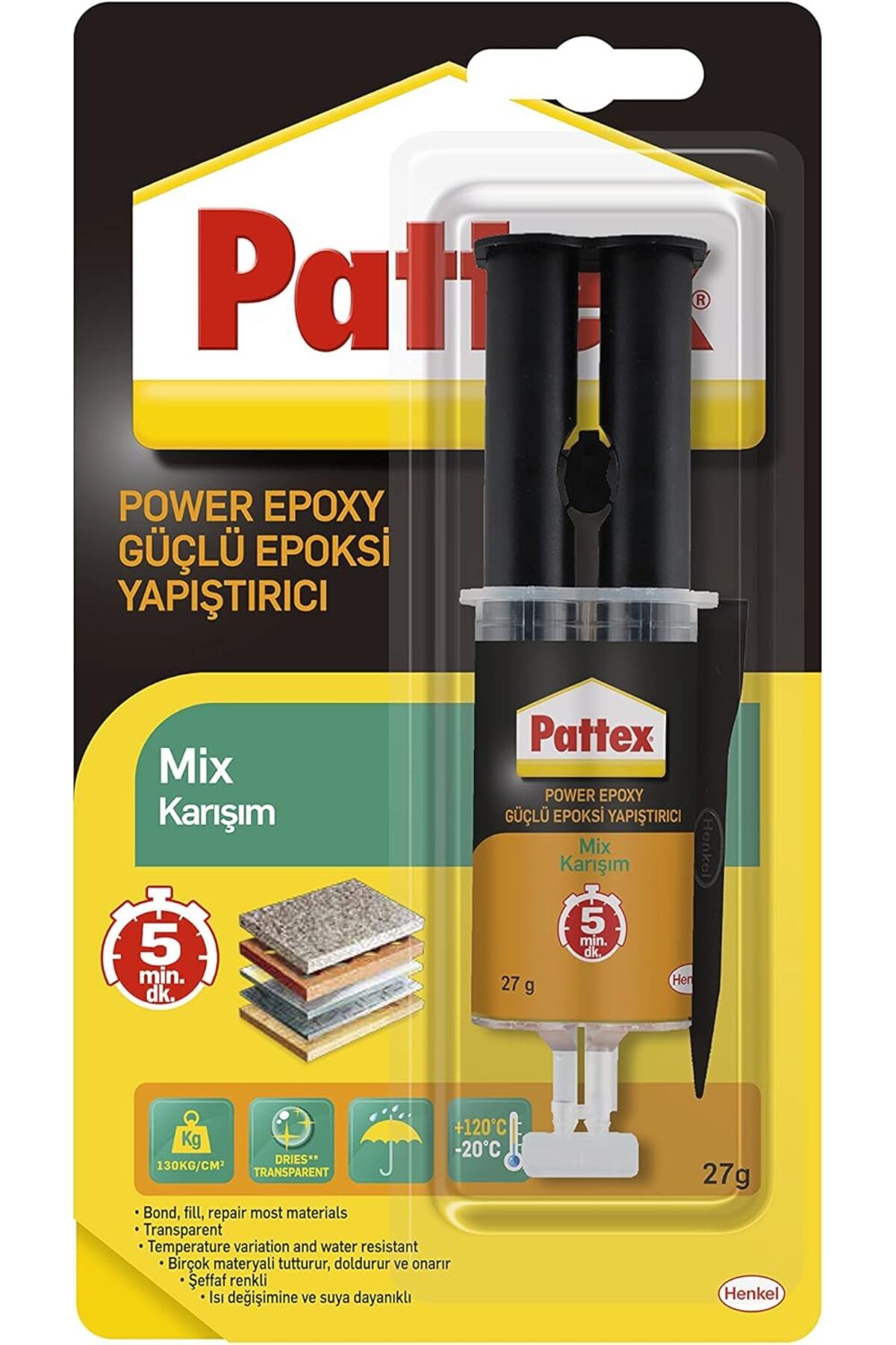 STOREMAX ekn Güçlü Epoksi Yapıştırıcı, Çok sağlam, Çok dayanıklı, Hemen Her Malzeme için Uygun