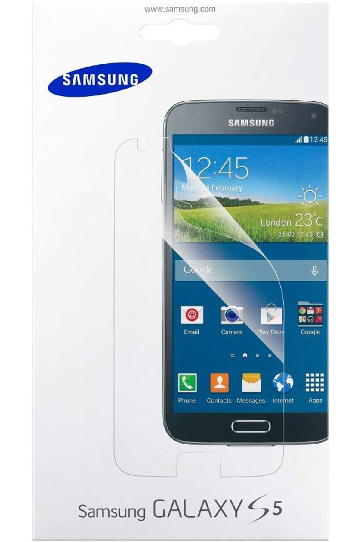mazıdağı mazzıdağ Ekran koruyucu folyo (2 adet) temizlik bezleri/kabarcık spatula dahil Galaxy S5 için n