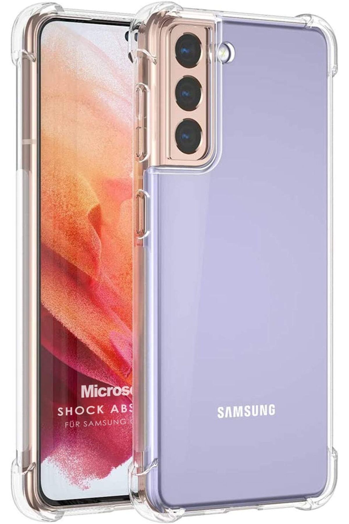 mazıdağı mazzıdağ Galaxy S21 için Kılıf Shock Absorbing Şeffaf [Galaxy S21 ile Uyumlu Kılıf - Şeffaf