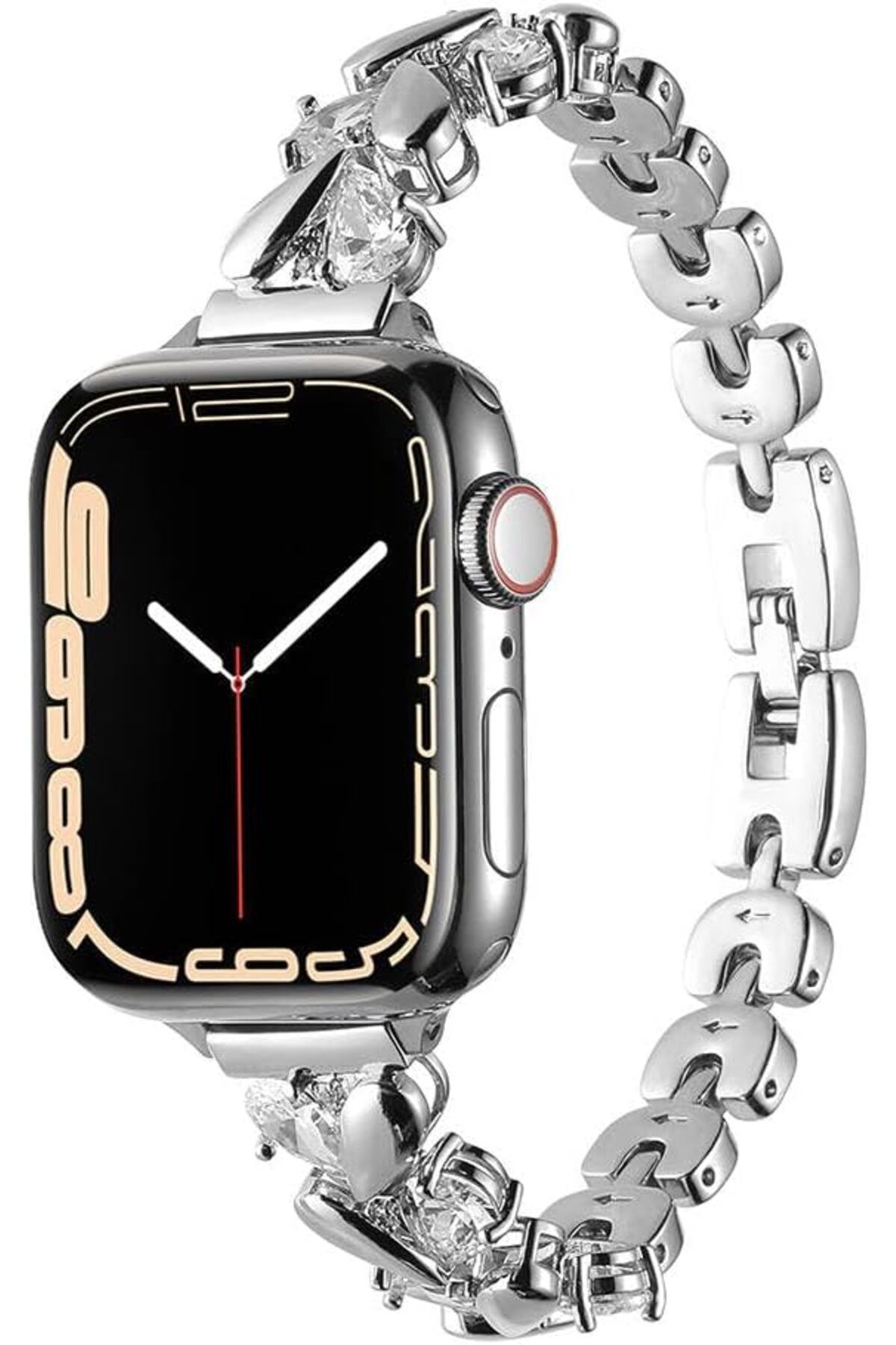 DERİK dsr İle Uyumlu Watch 38mm/40mm KRD-103 Metal Kordon Gümüş hrn 1122015