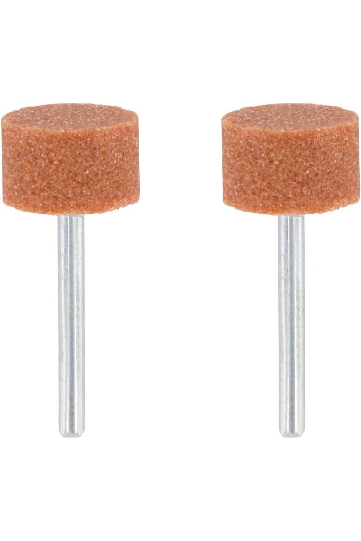 DERİK dsr 8193 Alüminyum Oksit Taşlama Taşı, En Büyük Çaplı, Silindirik Biçimli, 15,9 mm, 2'li hr