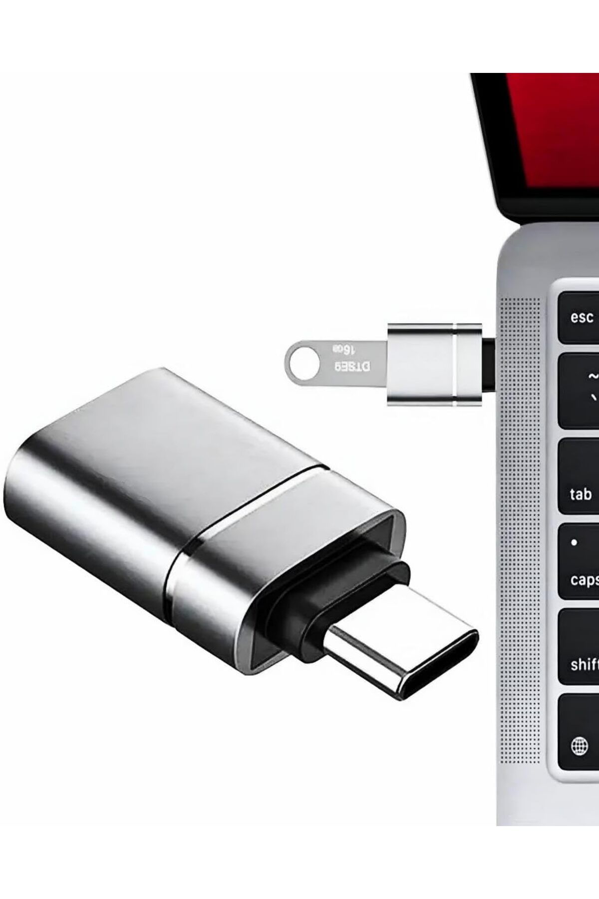 KDROĞLU plamystical Metal Mini Type C USB 3.1 to USB 3.0 Çevirici Dönüştürücü, Tak Çalıştır, OTG