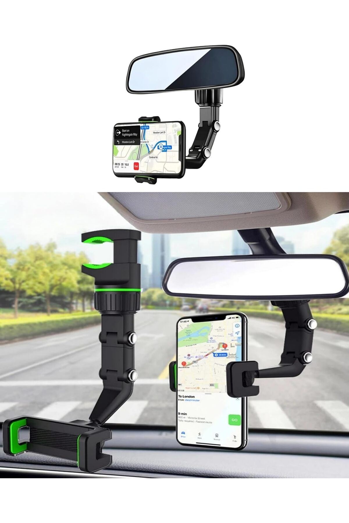 mazıdağı mazzıdağ Dikiz Aynası, Koltuk Arkası, Çalışma Masası Telefon Tutucu, Standart, iPhone, , Xia