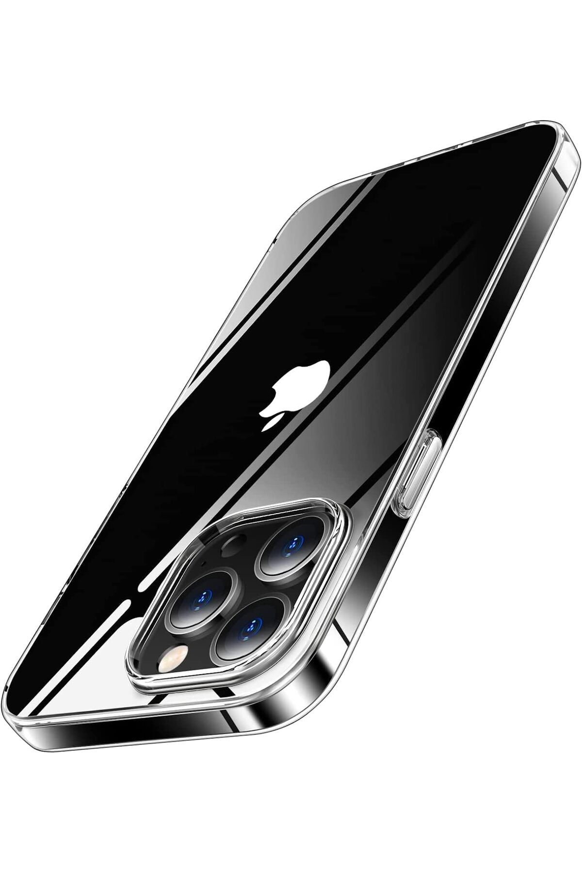 MEGOBİNE WHERE iphone için Ultra Şeffaf Yumuşak Silikon Kılıf Cam Şeffaflığında Görünüm ve Cihaza
