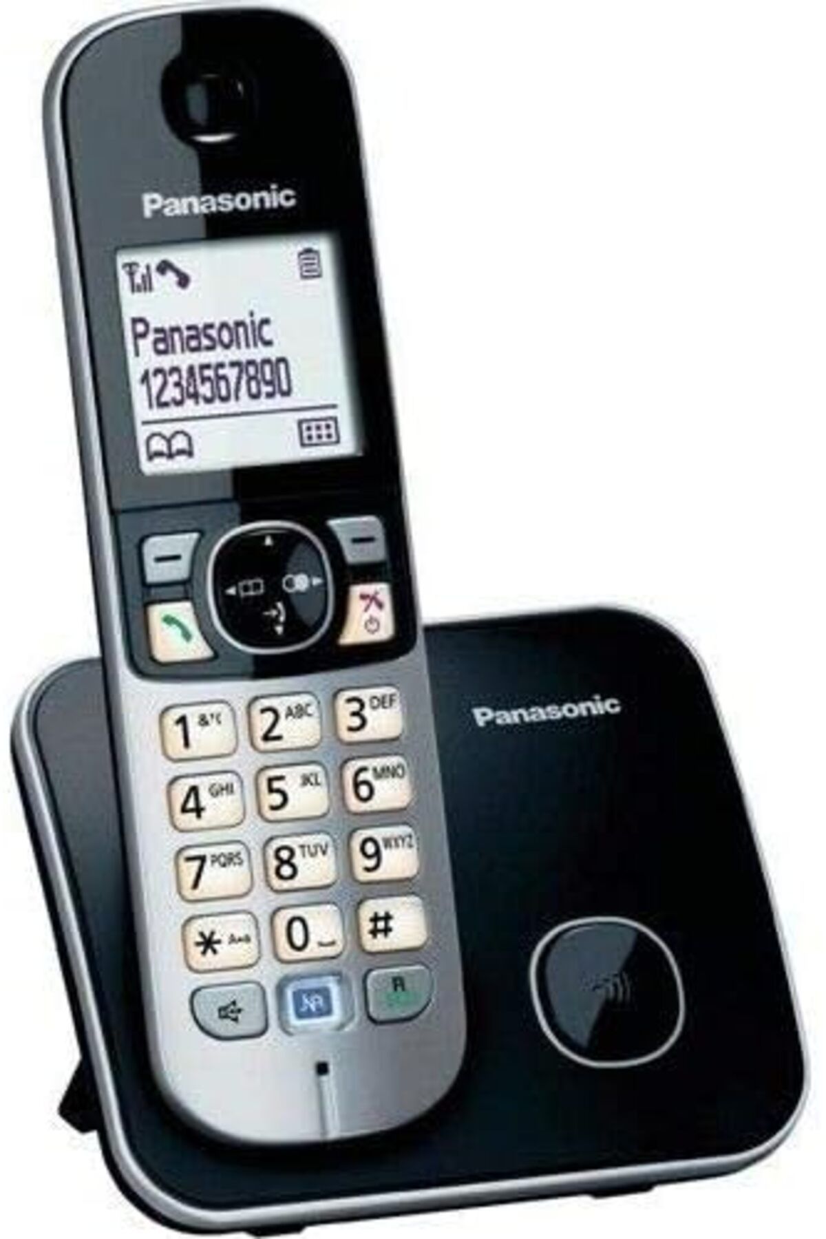 DERİK htsp KX TG6811 Dect Telefon-Siyah Dect Telefon, Siyah şmd al 1122015