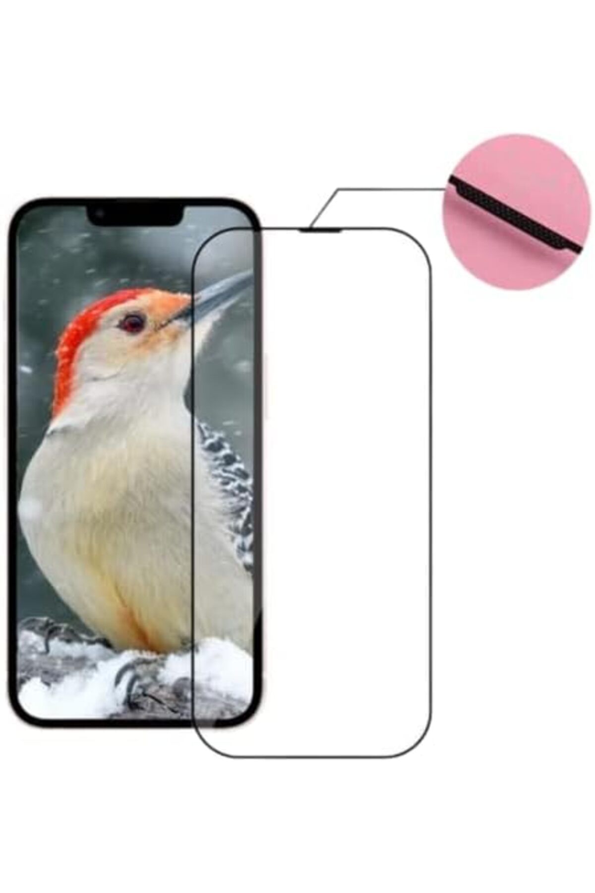 mazıdağı mazzıdağ ESD anti-statik temperli cam Tam Kaplayan Mazgallı Izgaralı iphone 14 İçin Ekran Koru