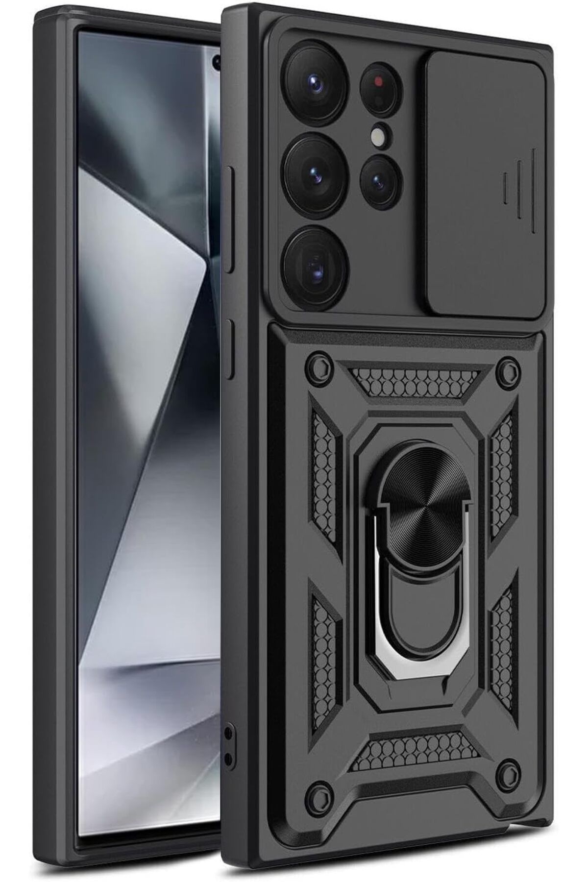 DERİK dsr Galaxy S24 Ultra Kılıf Impact Resistant Siyah [Galaxy S24 Ultra ile Uyumlu Kılıf - Siyah] hr