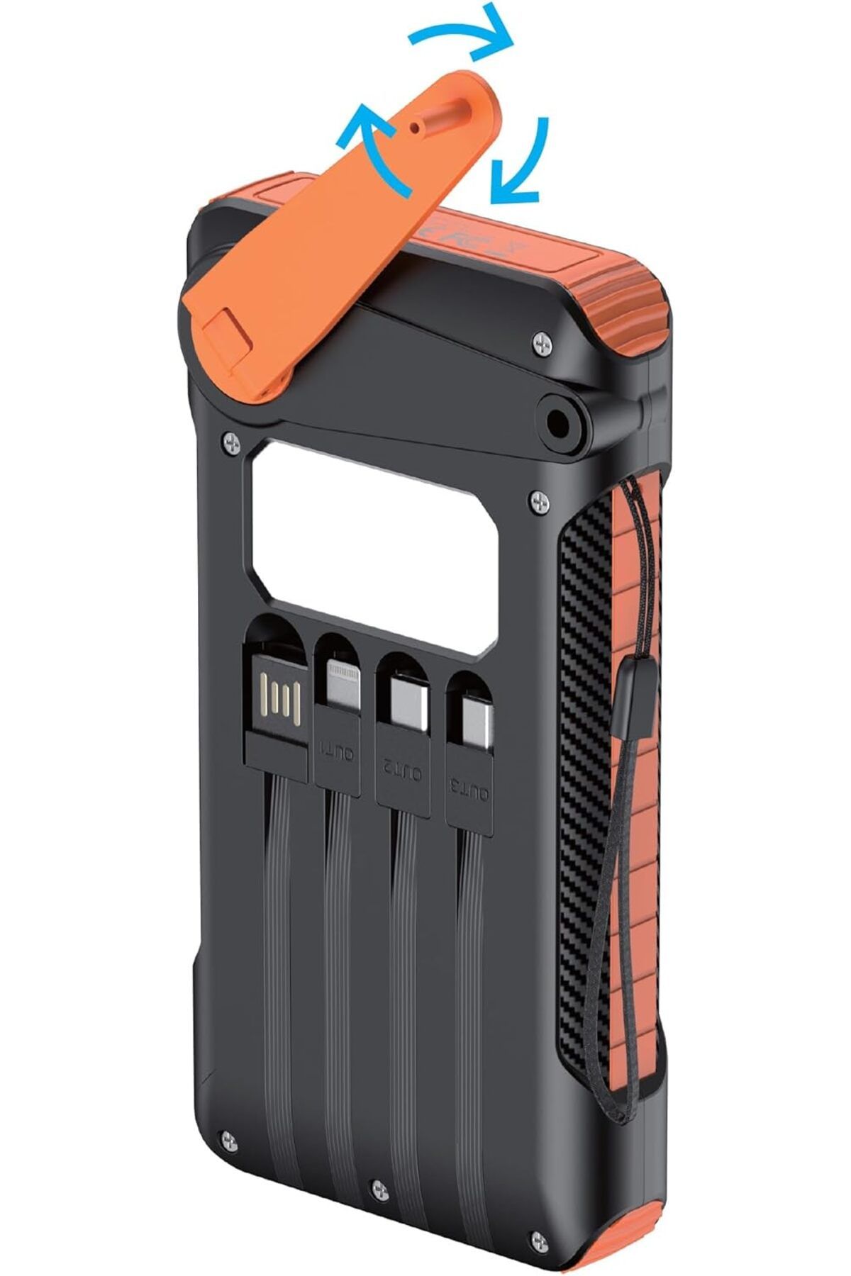 ÇAĞUR KDROGLU SO600 Solar Powerbank, 10000 mAh, Led Işık YENİ 1109945