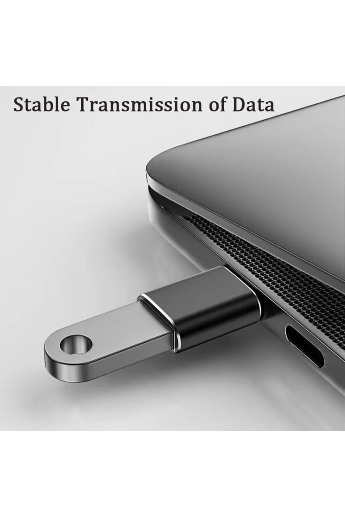 MEGOBİNE WHERE Metal Mini USB 3.1 Type-C'den USB 3.0'a Çevirici Adaptör, Tak Çalıştır, OTG Çevirici, M