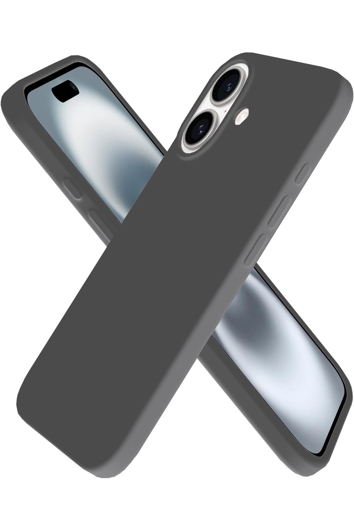 DERİK KADROĞLU iPhone 16 Plus Kılıfı 6.7" ile Uyumlu, İnce Sıvı Silikon 3 Katmanlı Tam Kaplamalı