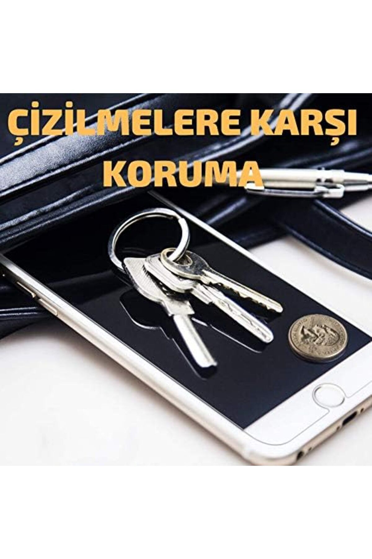 DERİK KADROĞLU iPhone - 6s plus / 7 plus / 8 plus için ekran koruyucu HD netlikte 9H temperli ekran koru