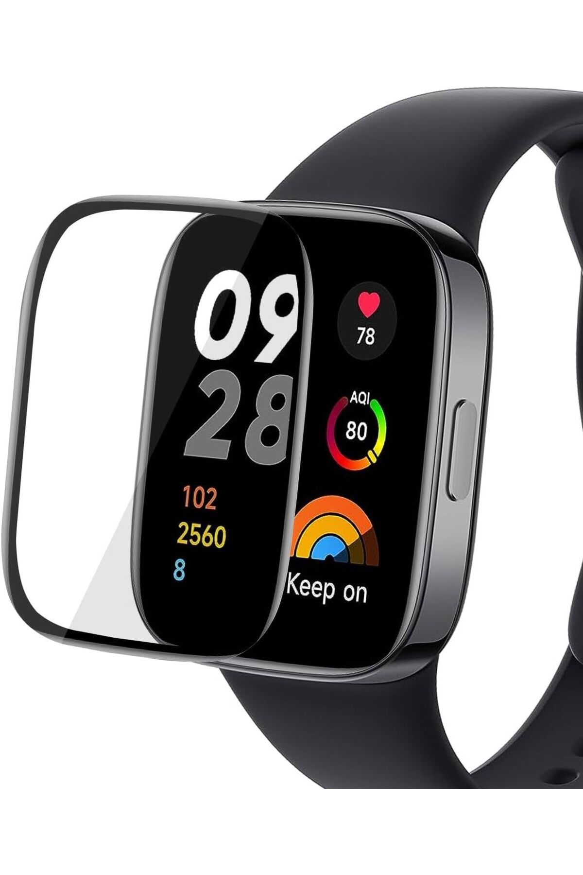 mazıdağı mazzıdağ Xiaomi Redmi Watch 3 Tam Kaplayan Nano Cam Ekran Koruyucu Siyah new store 1133631