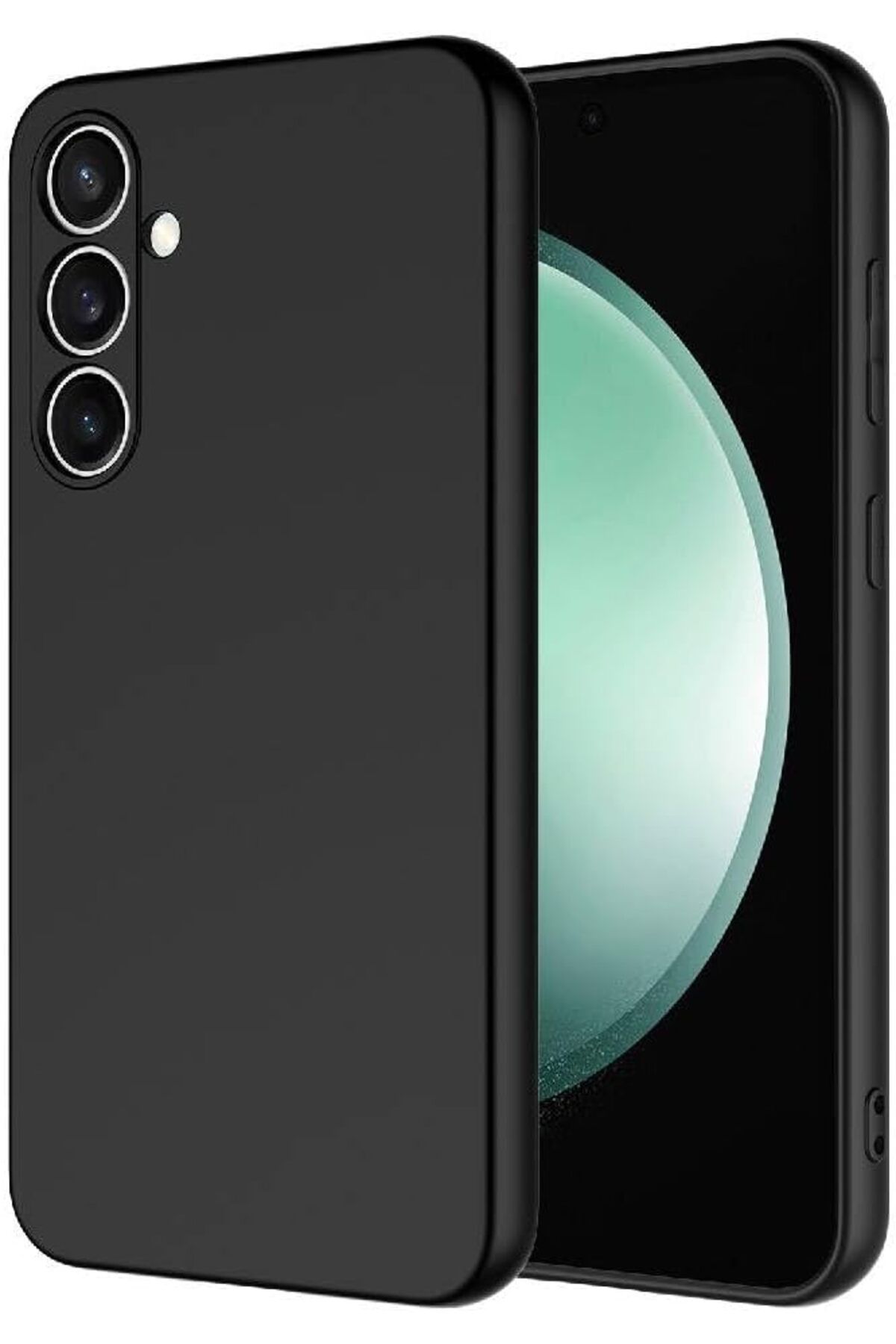 KDROĞLU GEÇMEZ Galaxy S23 FE Uyumlu içi Kadife Leke Tutmaz Yumuşak Lansman Kılıf (Siyah) AVM 1114477