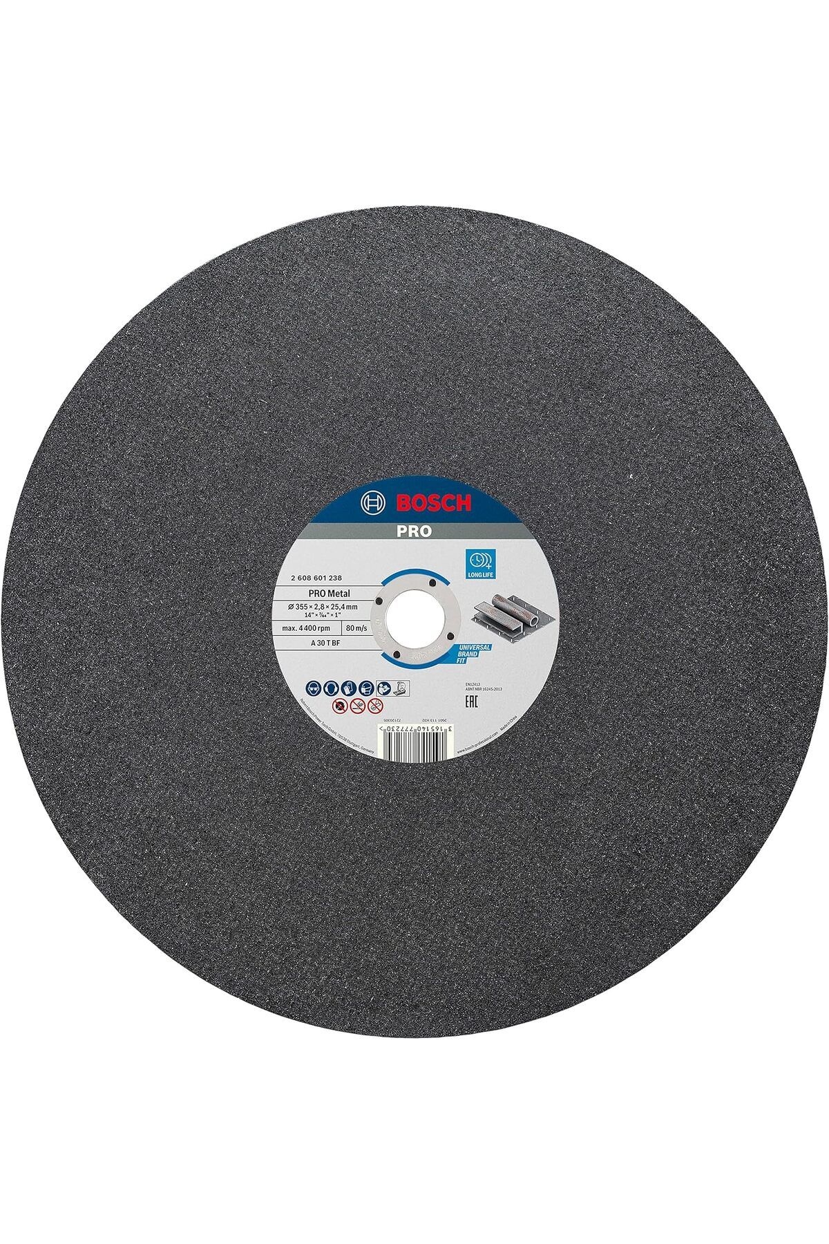 DERİK dsr 2608601238 ayırma diski düz Expert for Metal A 30 T BF 355 mm 2,8 mm hrn 1122015
