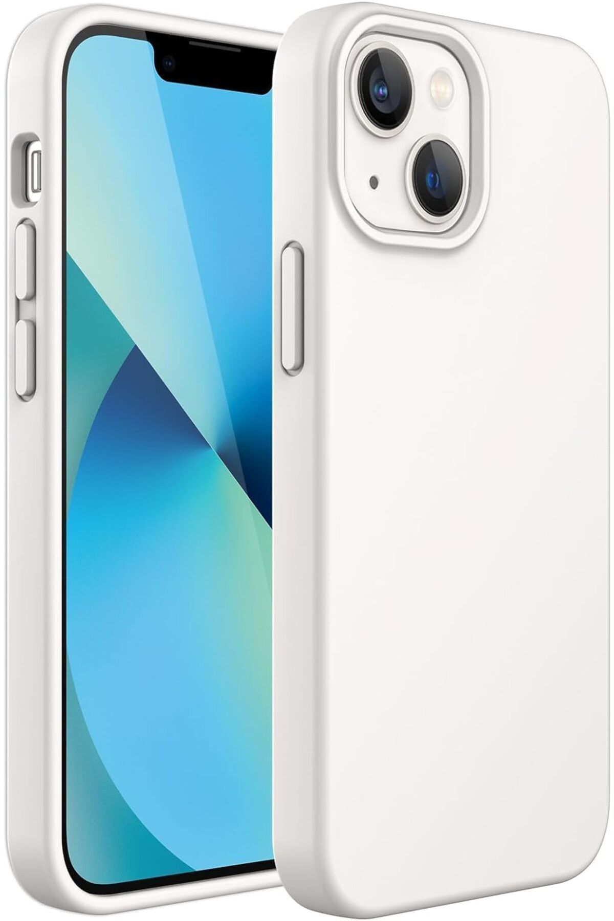 mazıdağı mazzıdağ AKSESUAR iphone 14 Plus (6.7) inç İçi Kadife Lansman Silikon Kılıf Şok Emici Full K
