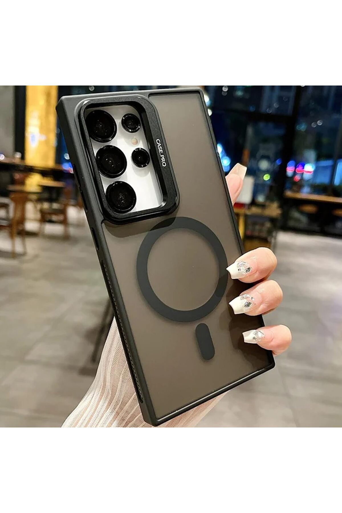 ÇAĞUR KDROGLU Galaxy S24 Ultra ile uyumlu Kamera Lens Aparatlı Stand Olabilen Magsafe ile uyumlu Kamera K