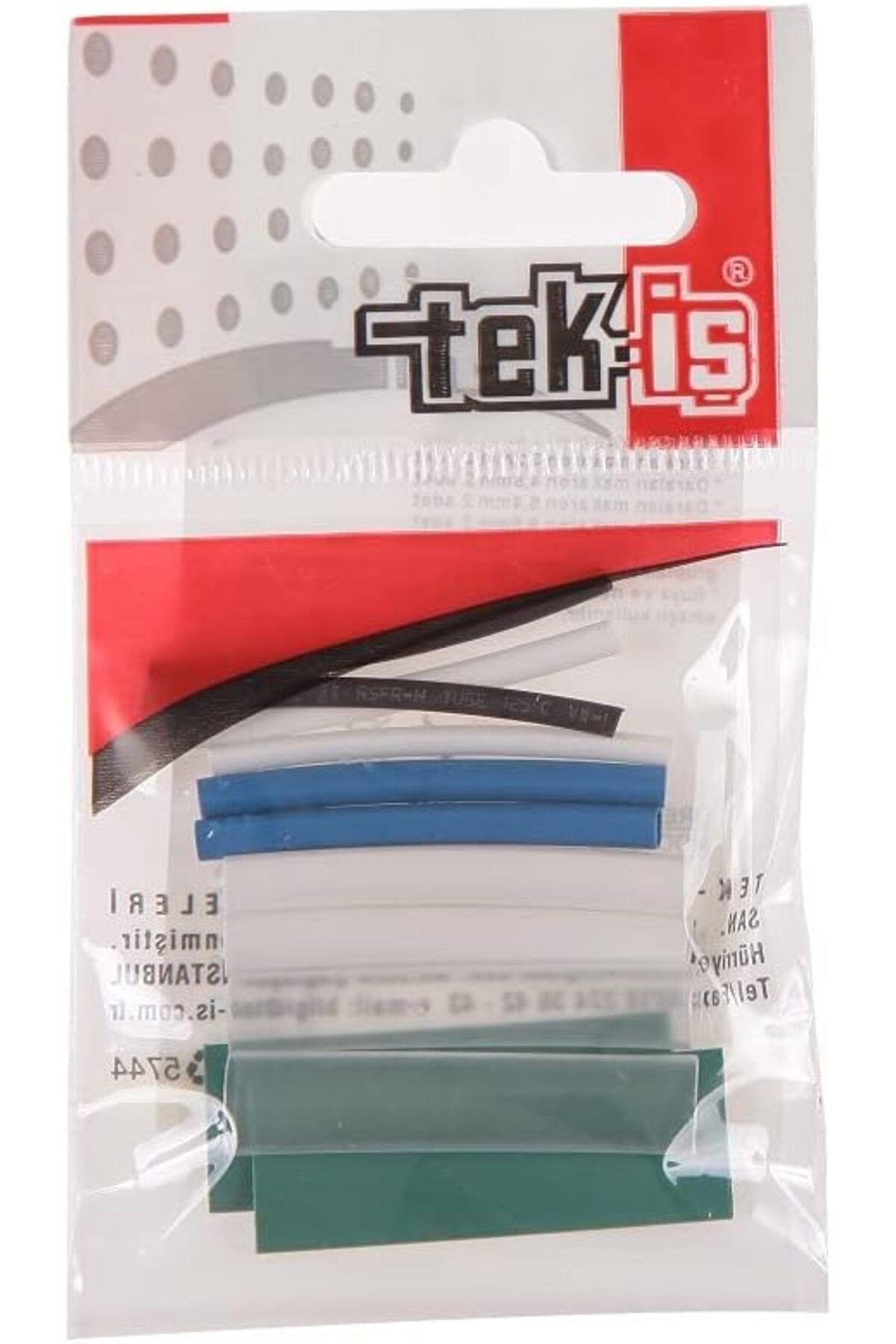 MEGOBİNE WHERE 529335 Isı İle Daralan Makaron Set, Karışık Renkli, 4 cm, 12 Adet ZTML SYFT 1139610