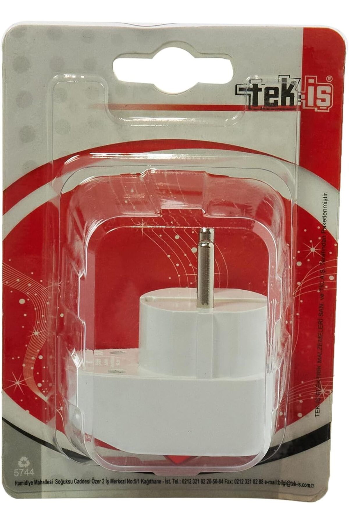 STOREMAX ekn 524098 Fişs Erkek Topraklı Anahtarlı, Beyaz nci mn 1133631