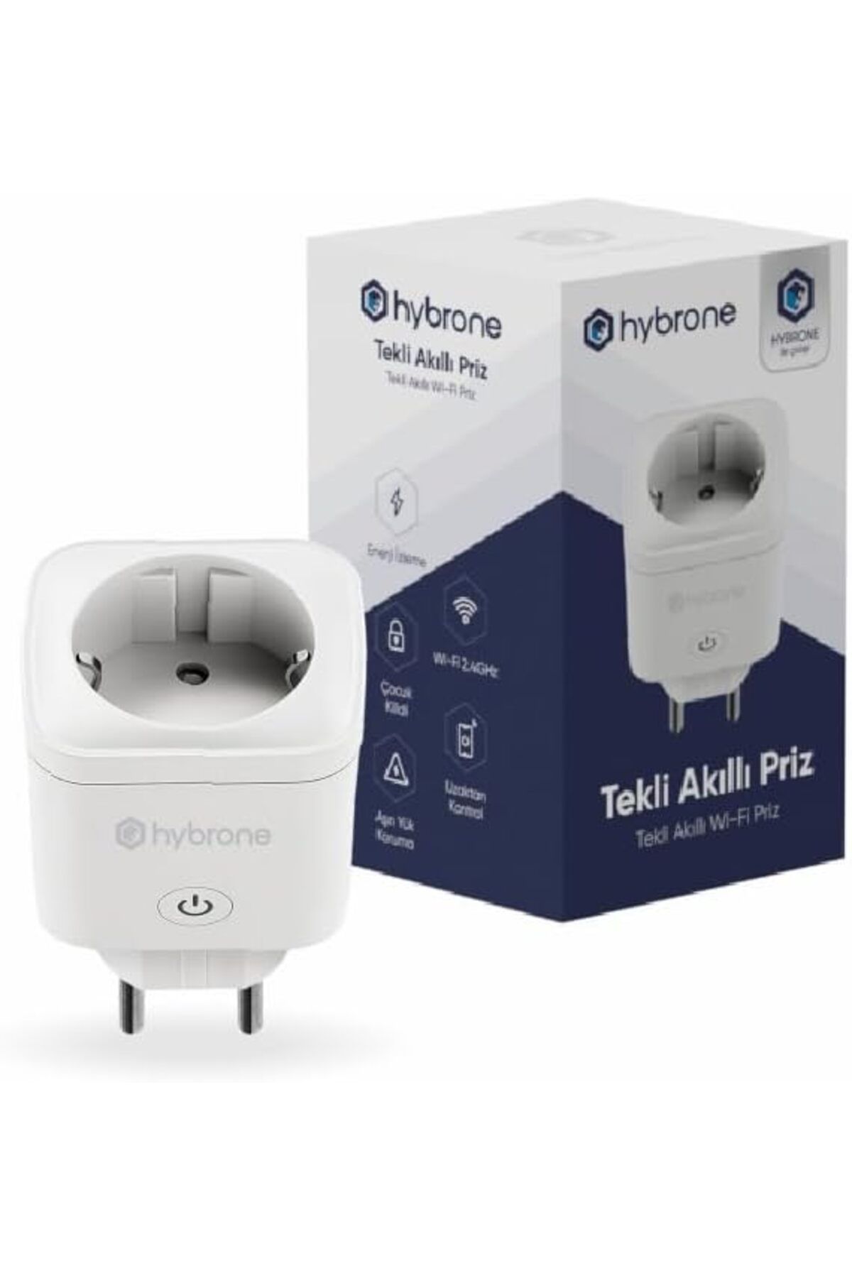 STOREMAX ekn Akım Korumalı Wi-Fi Akıllı Priz, Enerji İzleme, Çocuk Kilidi, 16 Amper, Uygulama ile Uzakt