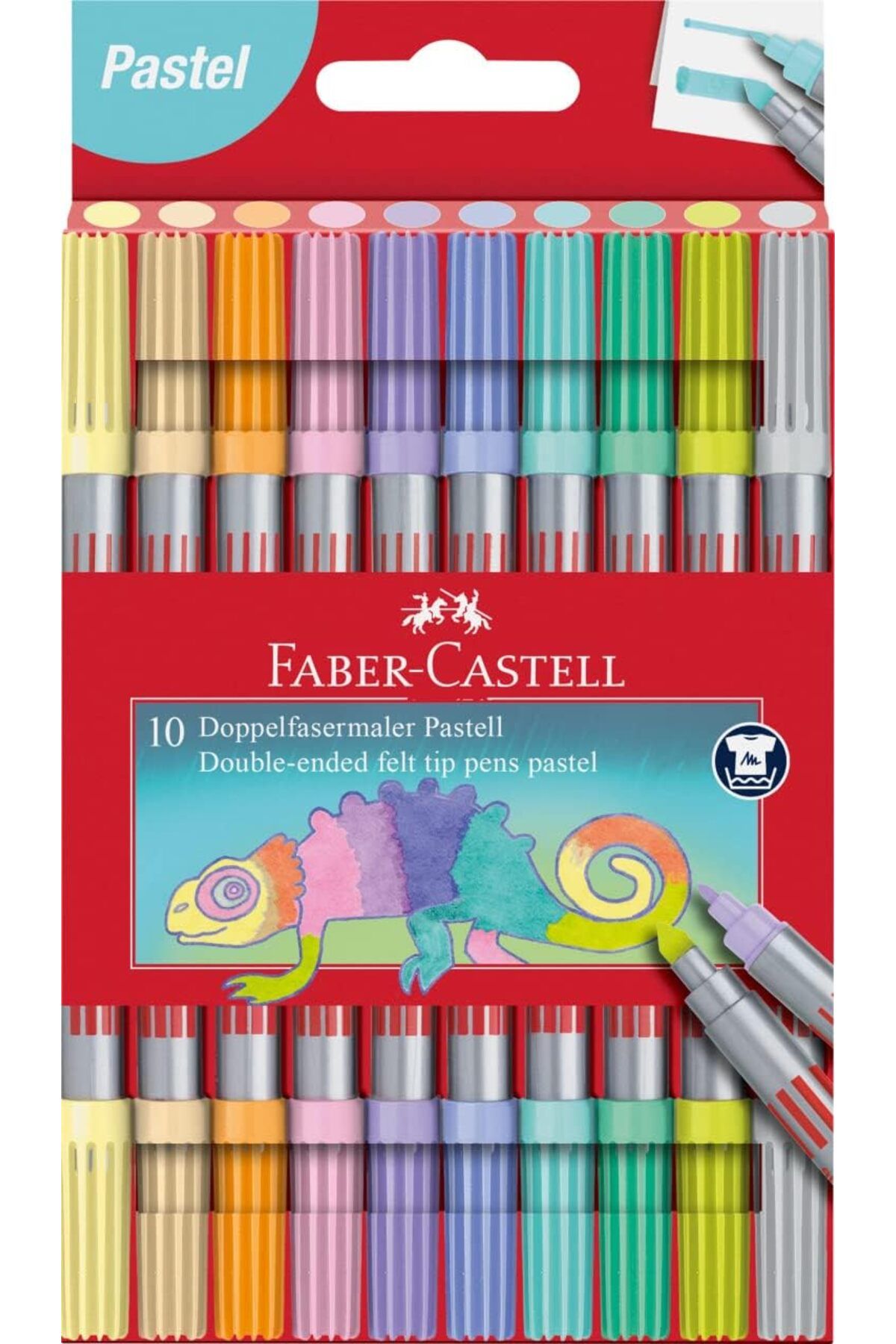 mazıdağı mazzıdağ Çift uçlu keçeli kalem seti, 10 x pastel renkler new store 1133631