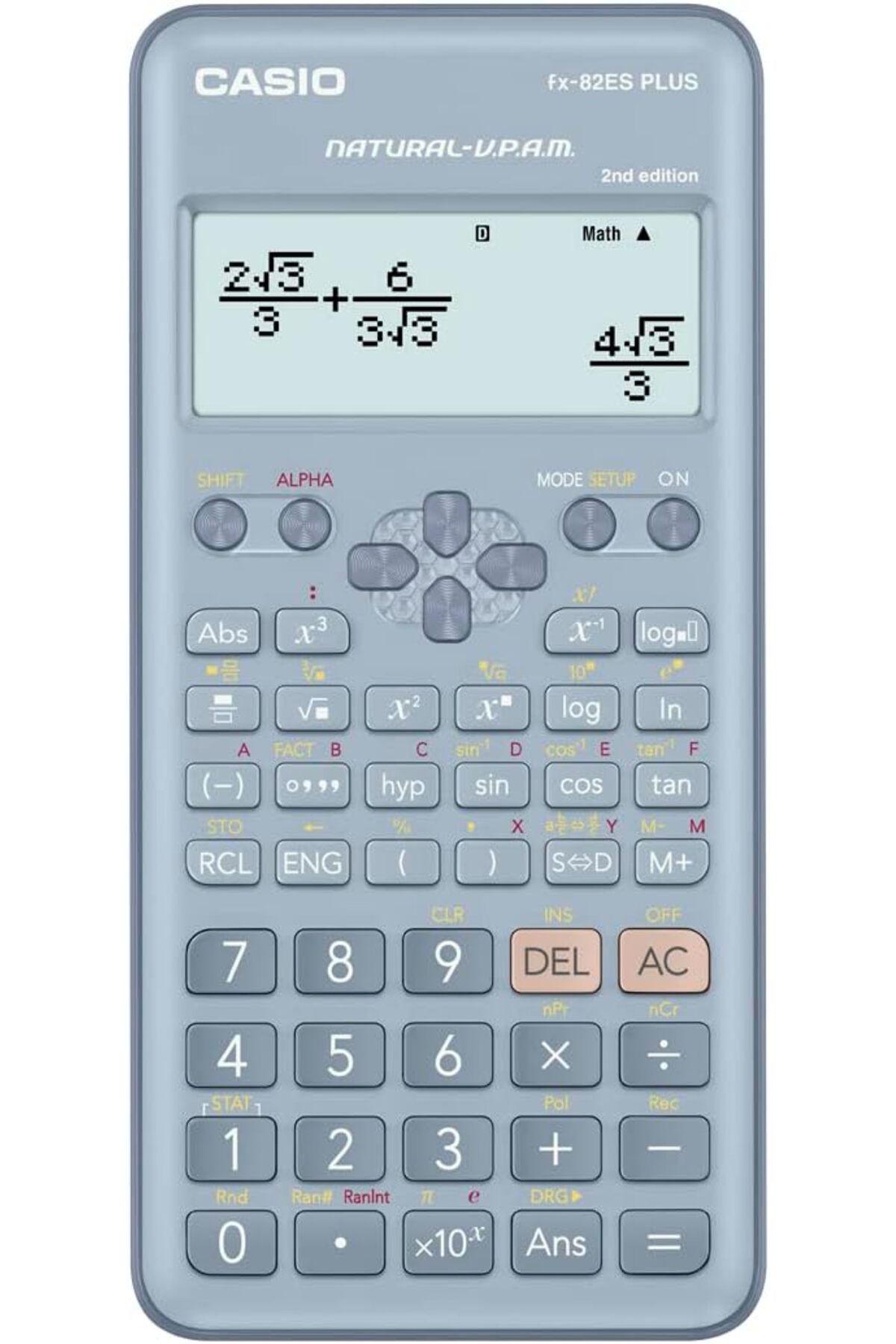 DERİK dsr FX-82ES Plus Mavi Bilimsel Fonksiyonlu Hesap Makinesi 2.Versiyon hrn 1122015