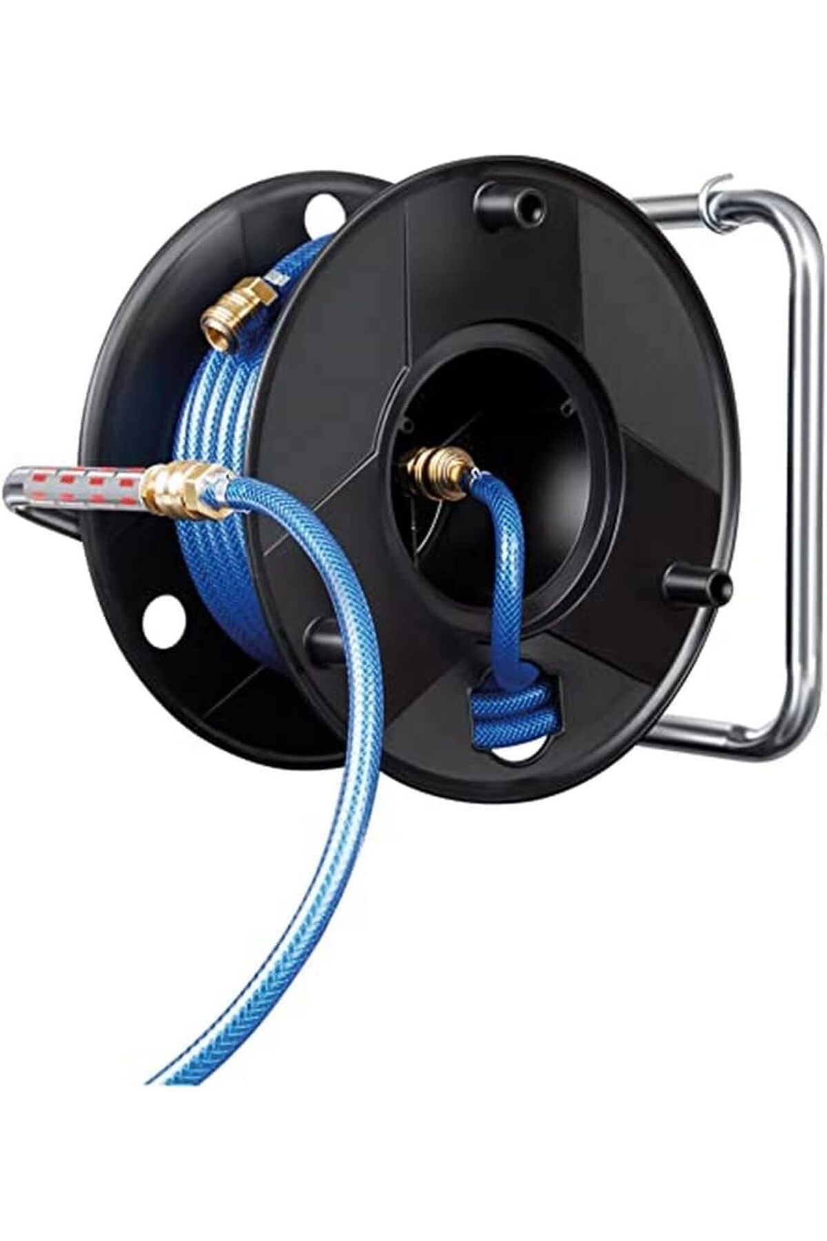 DERİK htsp Basınçlı hava hortum makarası Anti Twist (18,5 m hortum + 1,5 m bağlantı hortumu, metal t