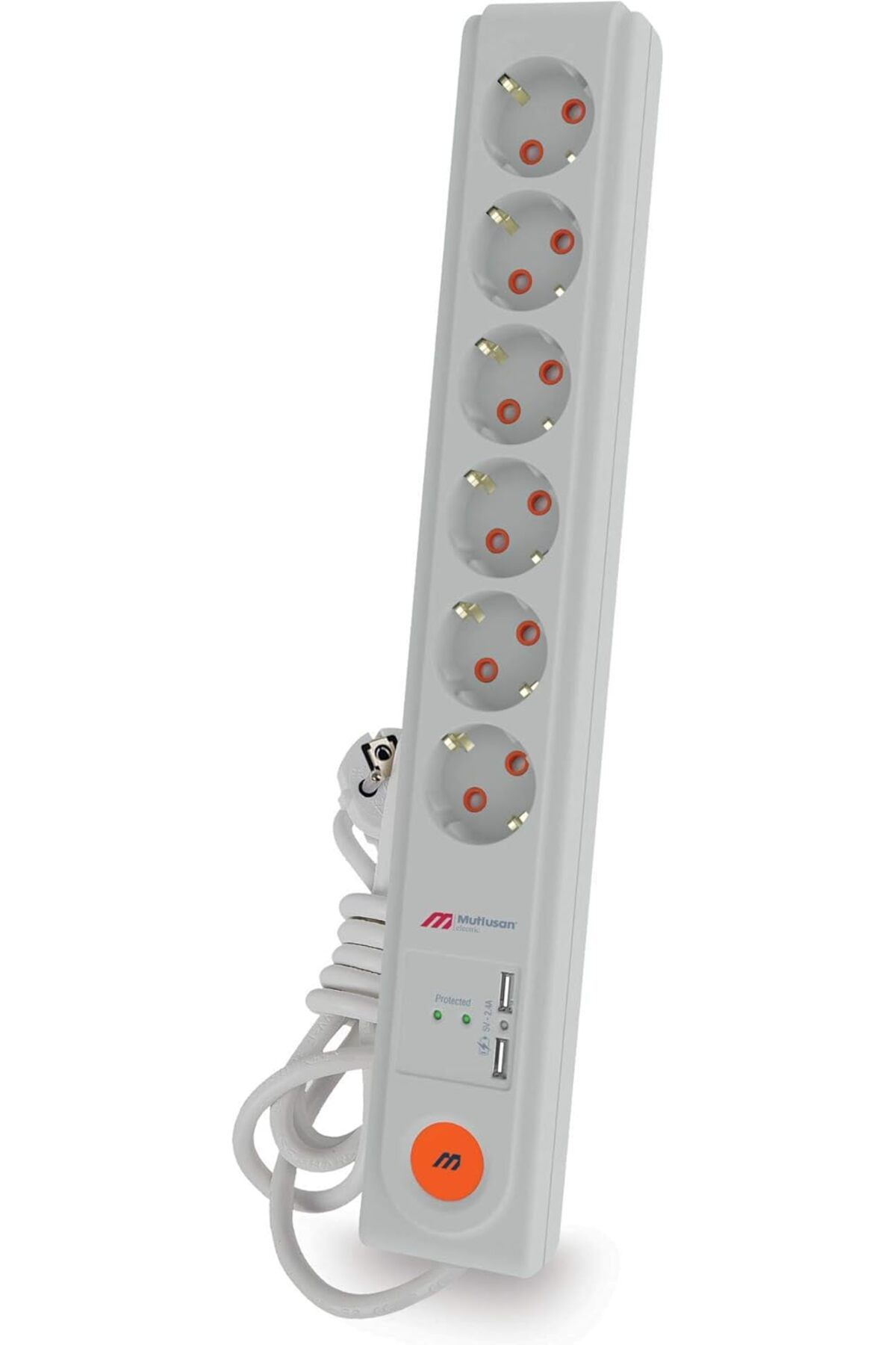 STOREMAX ekn Ri-Tech Altılı Akım Korumalı Usb Anahtar Topraklı Grup Priz, 3 x 1.5 m nci mn 1133631
