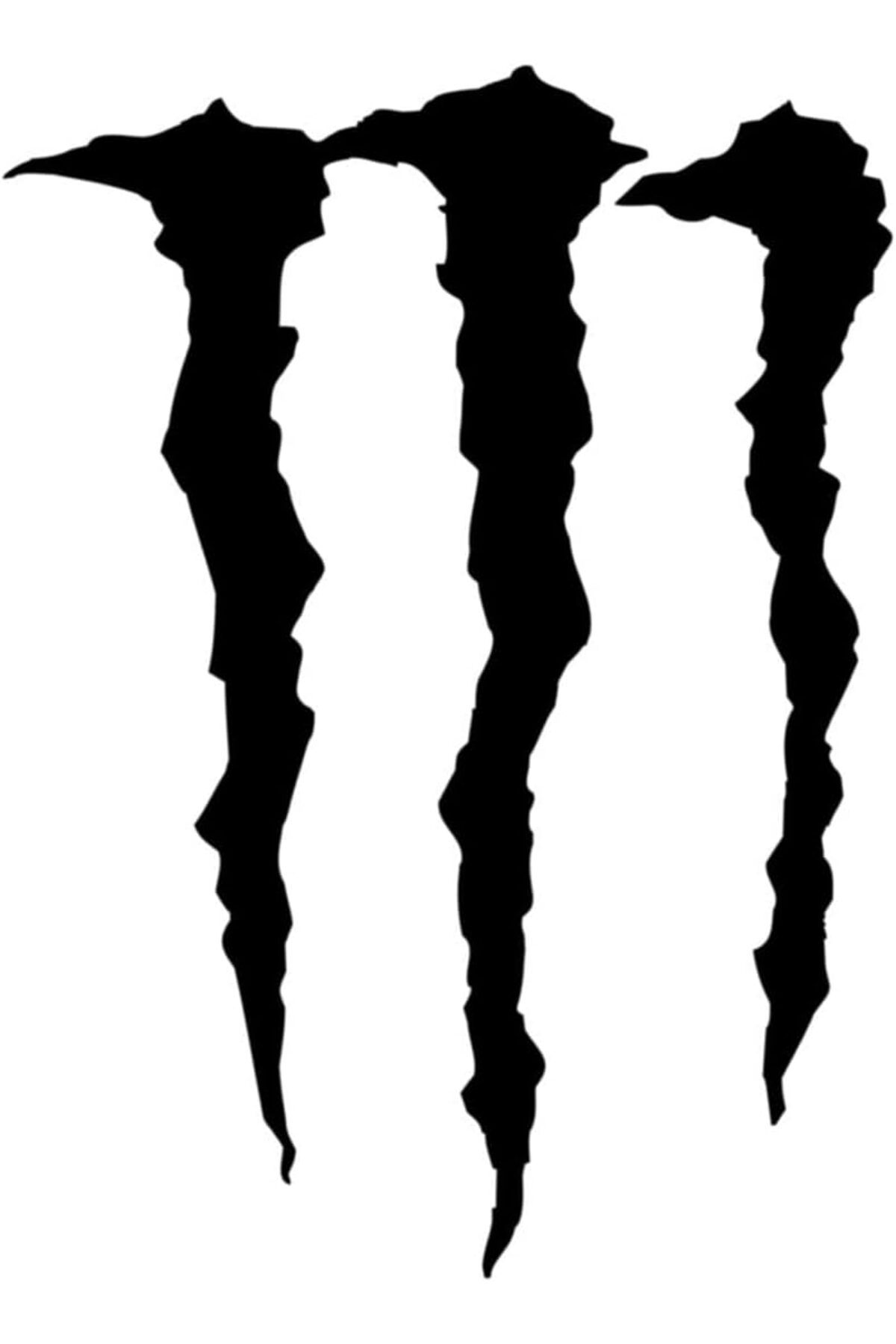KDROĞLU plamystical Aksesuar Monster Pençe Far ve Cam Sticker 15 x 13 cm Siyah newing 1139529