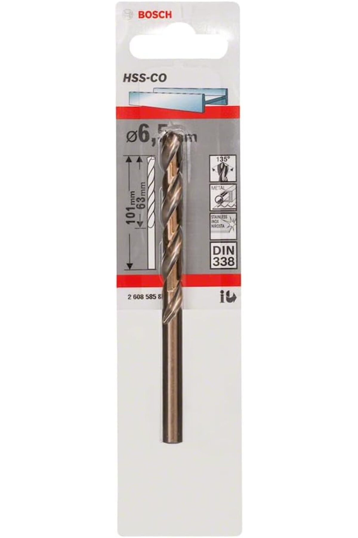 MEGOBİNE WHERE Accessories Profesyonel Metal Matkap Ucu HSS-Kobalt (Ø 6,5 mm) ZTML SYFT 1139610
