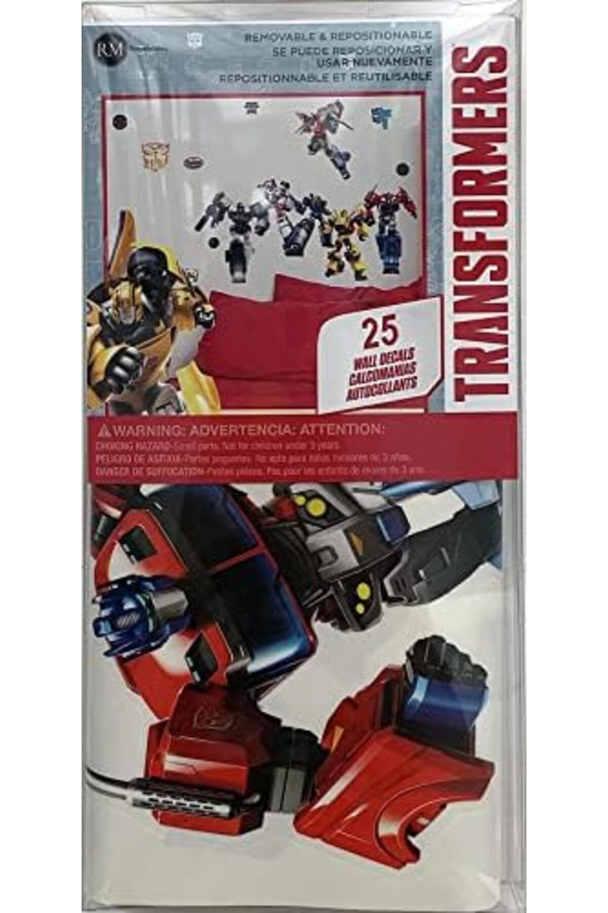 DERİK Transformers All Time Favorites Peel and Stick Duvar Çıkartmaları, mavi, kı