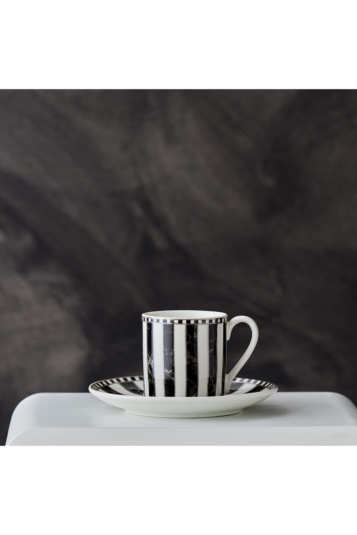 DERİK dsr Damali Çizgili Kahve Fincanı Takımı 90 Ml hrn 1122015