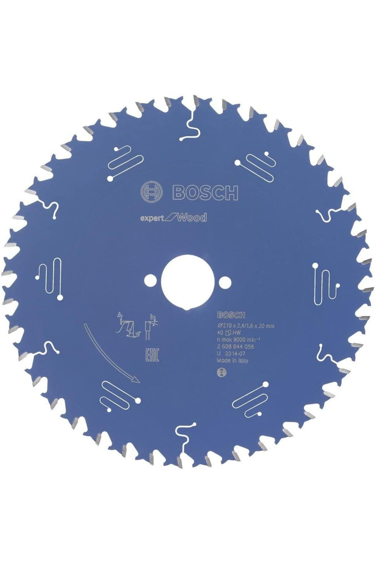 DERİK dsr dairesel testere bıçağı Expert için ahşap, 210 x 30 x 2,4 mm, diş sayısı 40, 1 adet, 26