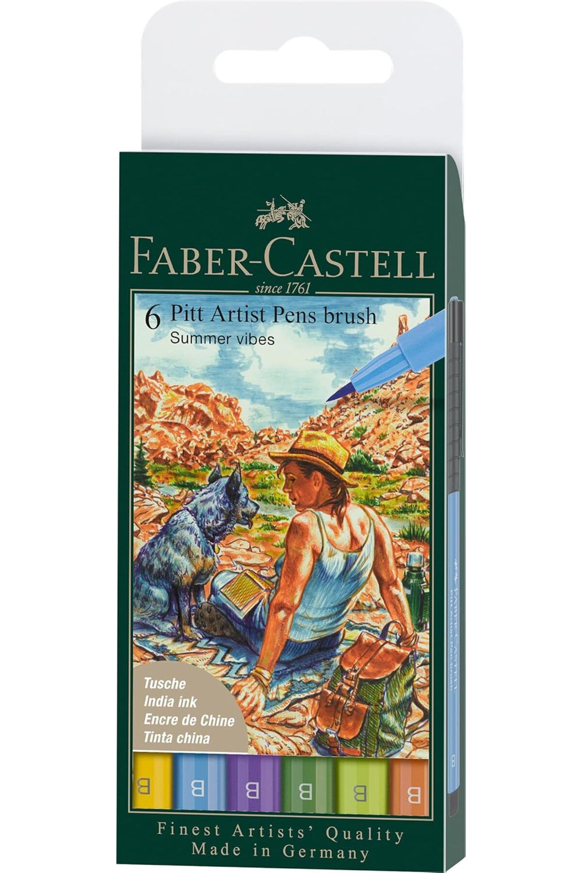 MEGOBİNE WHERE Pitt Artist Pen Çizim Kalemi Fırça Uçlu Yaz Serisi 6'lı ZTML SYFT 1139610
