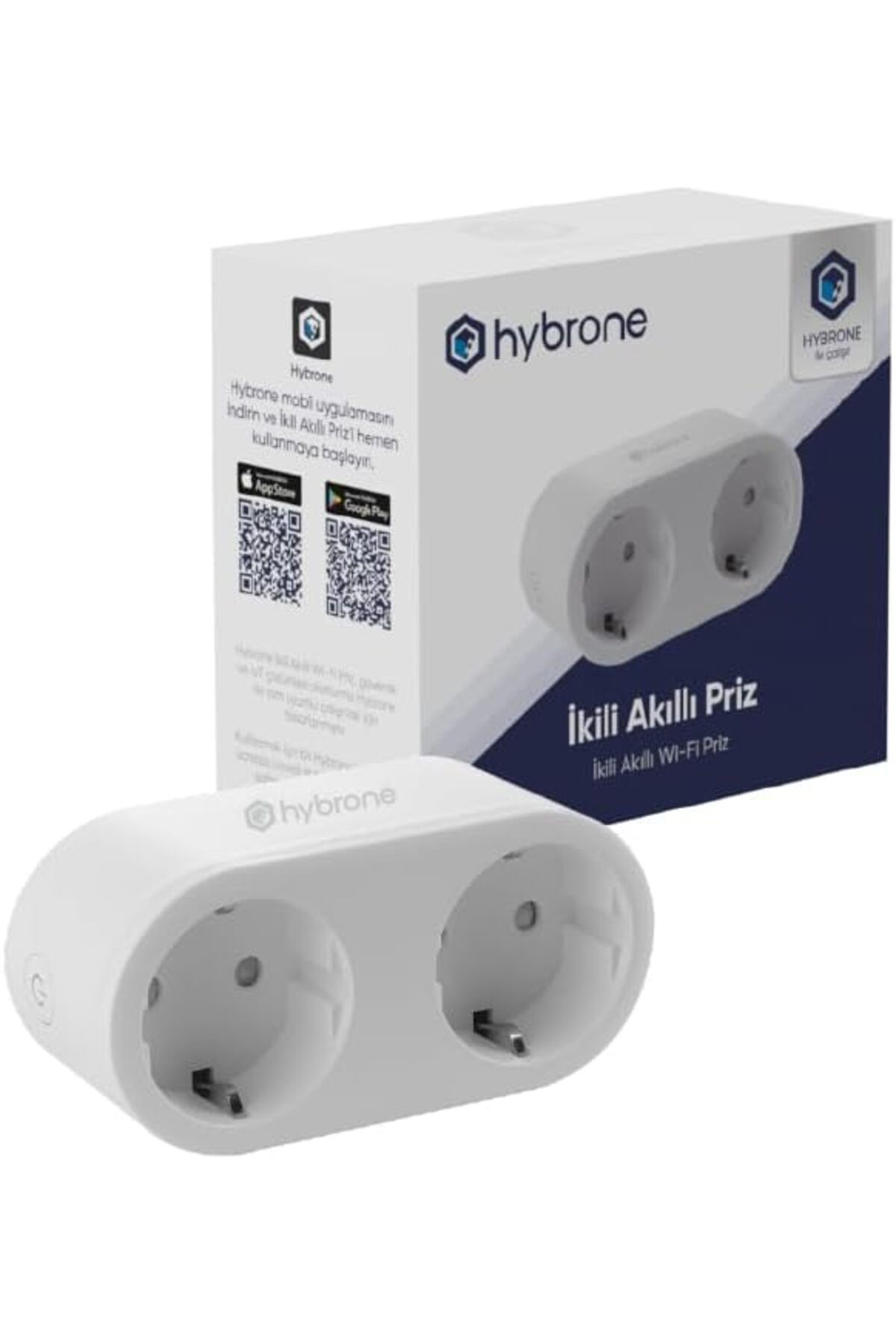 STOREMAX ekn Akım Korumalı İkili Wi-Fi Akıllı Priz, 16 Amper, Enerji İzleme, Çocuk Kilidi, Uygulama il