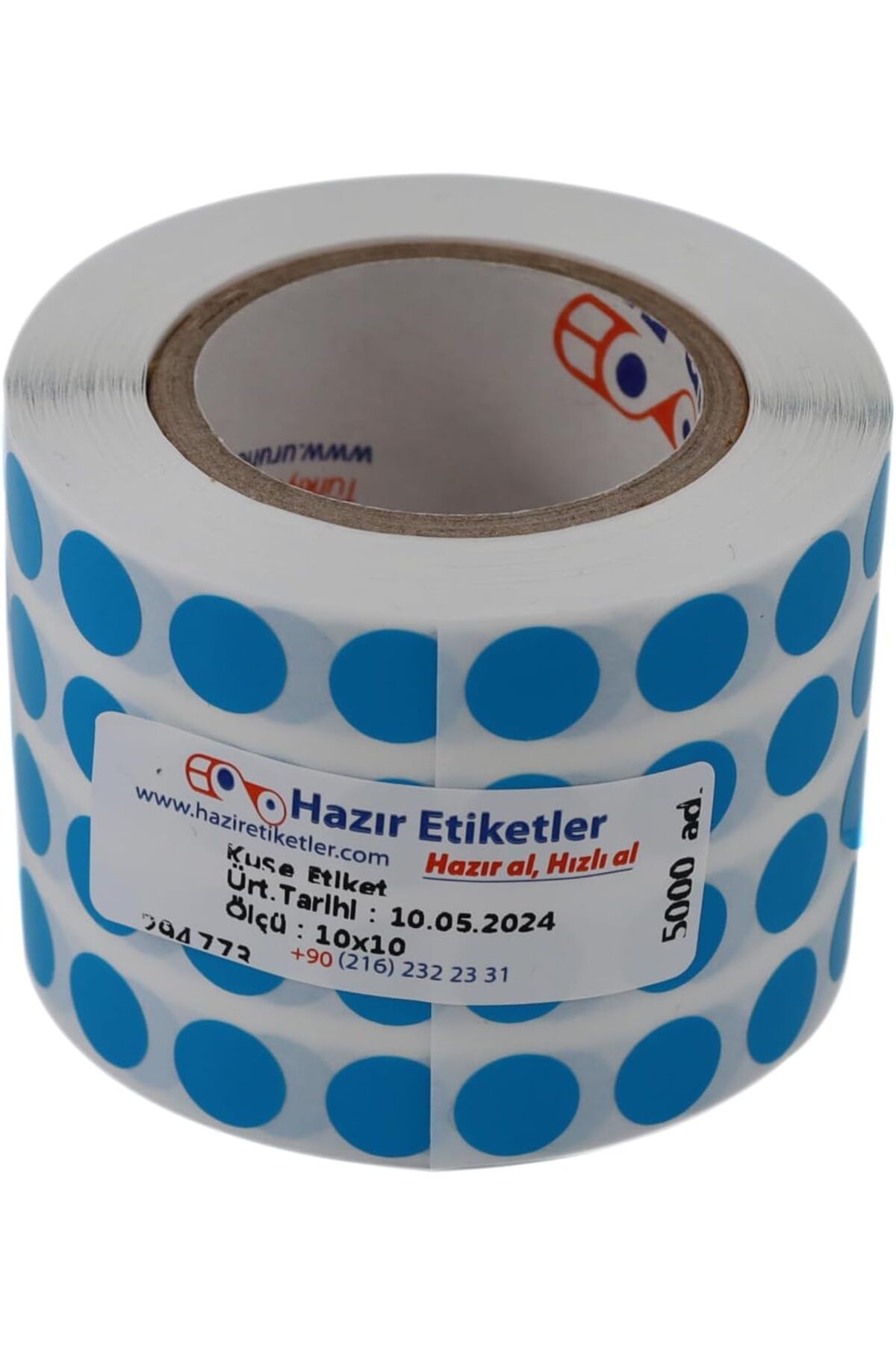 MEGOBİNE WHERE etiketler , hazır al hızlı al Kuşe Rulo Renkli Zemin Baskılı, 10mm Çap, 5000 Adet, 5'li