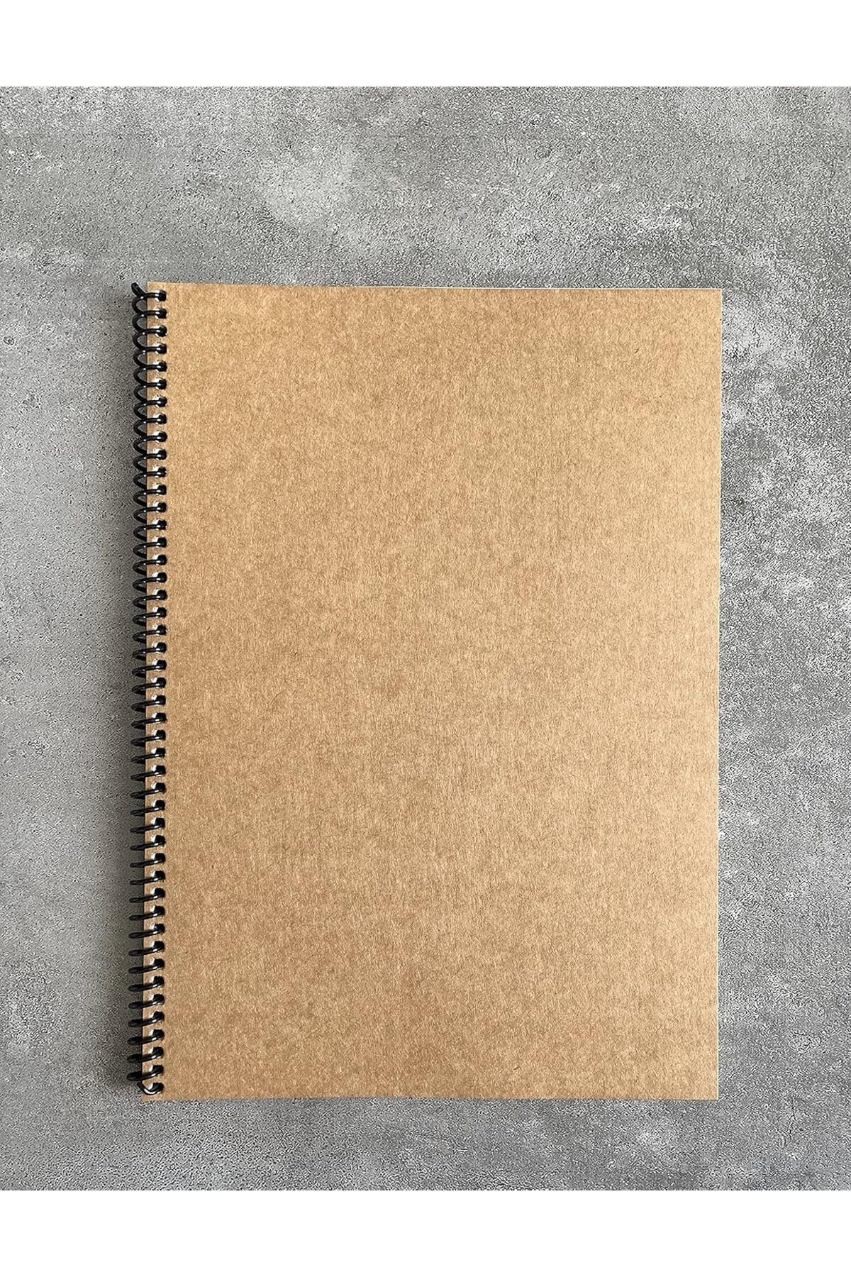 DERİK dsr Tanıtım Kareli Spiralli Defter, A4 Boyut (21x29,7 cm), 60 Yaprak, 90gr. Ivory Kağıt, Ofis İ