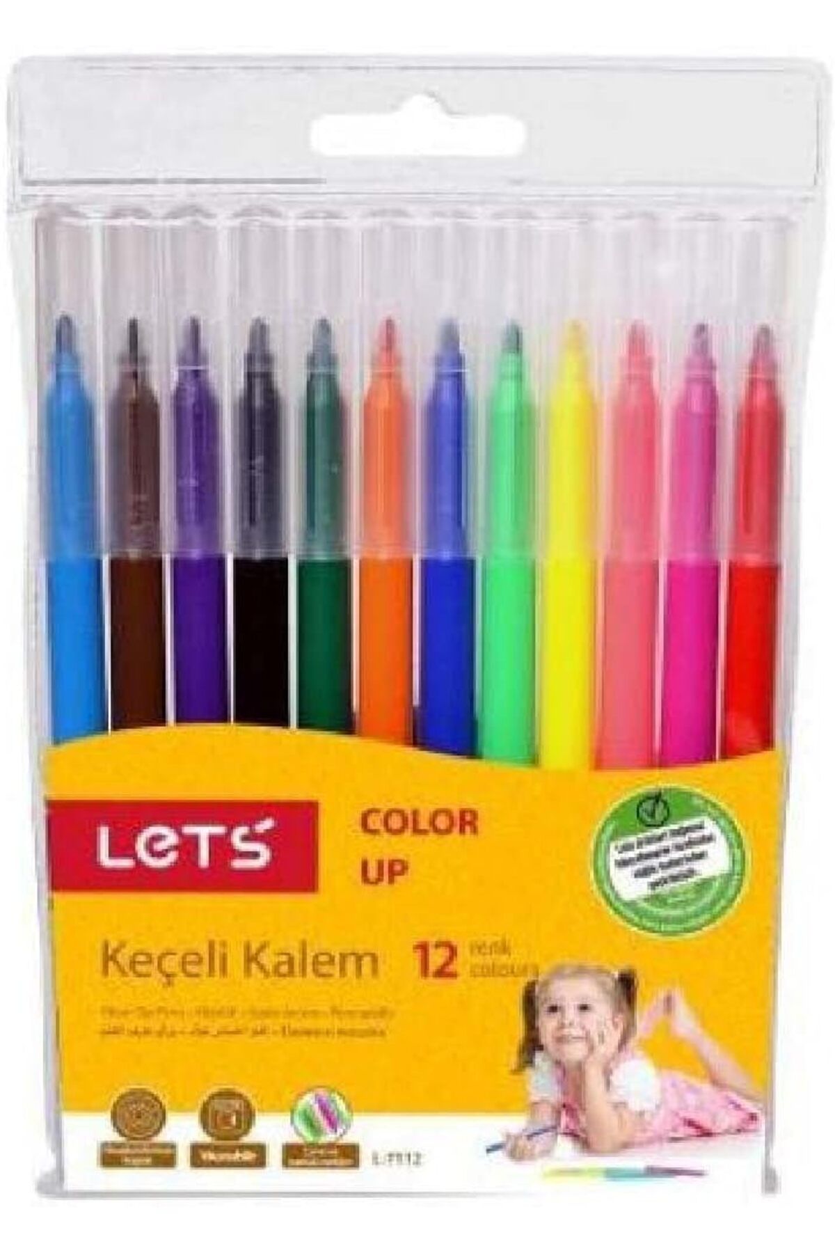 mazıdağı mazzıdağ 12 Renk Keçeli Kalem new store 1133631