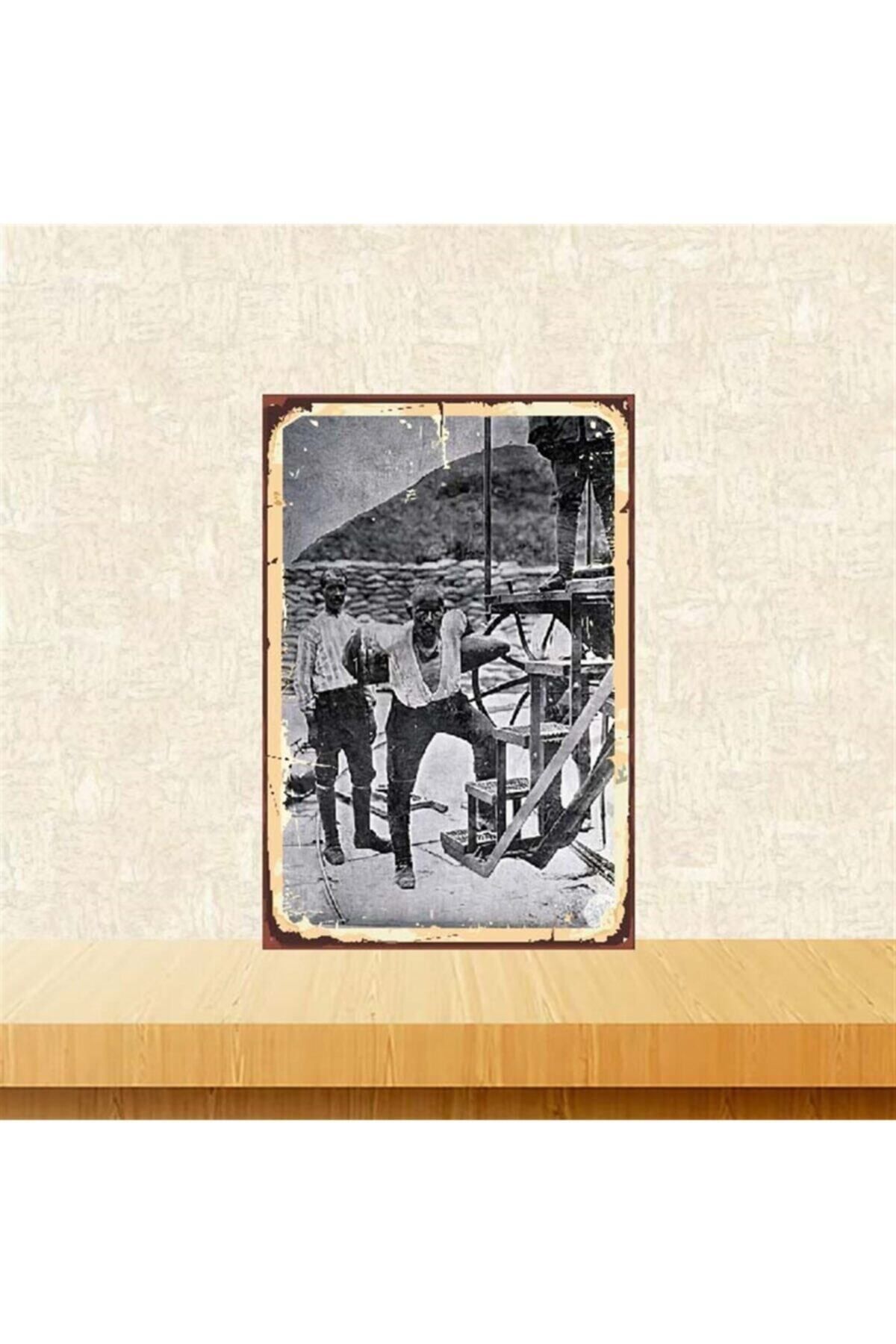 TAKIFİX Seyit Çavuş 20-30 cm Retro Ahşap Poster Tkfx3967