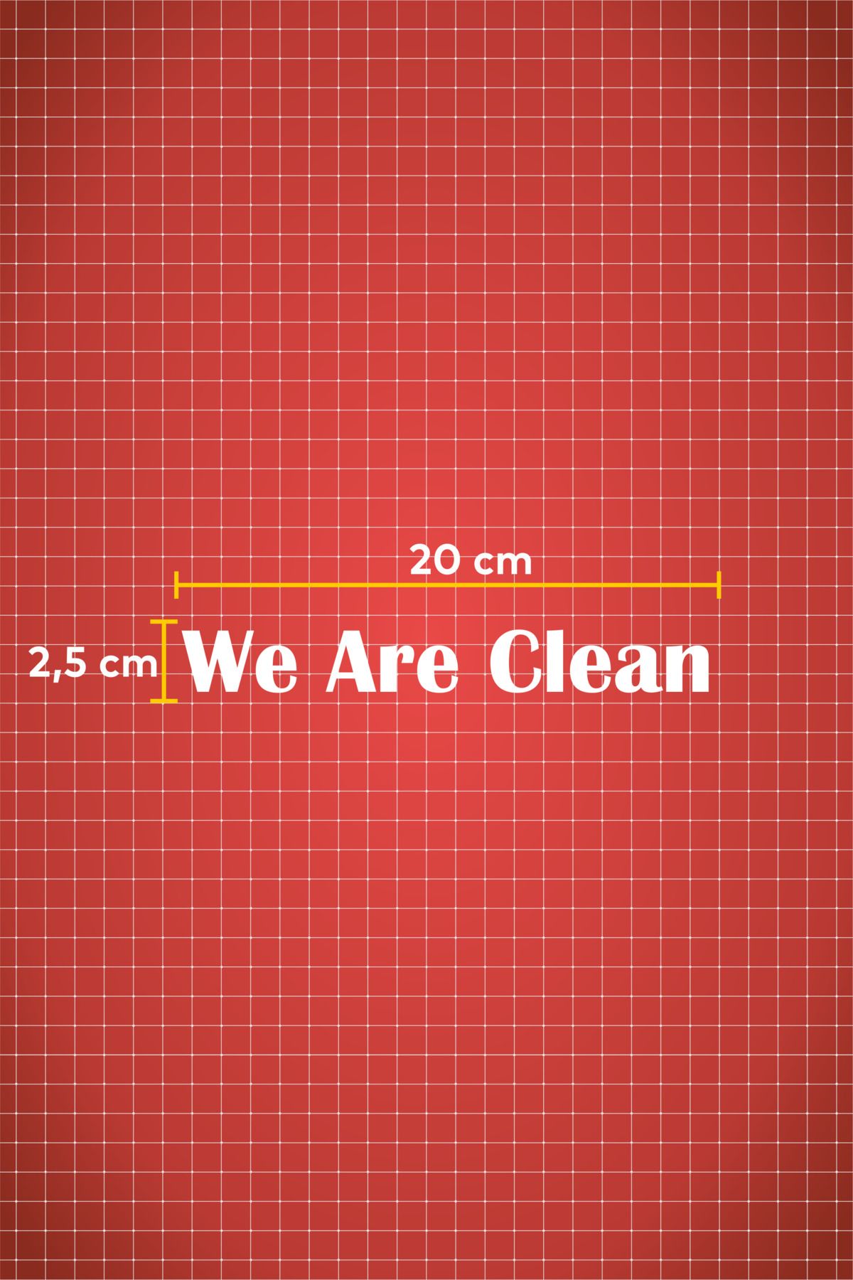 Quart Aksesuar-20 X 2.5 cm We Are Clean Auto Sticker Car Glass Sticker 2