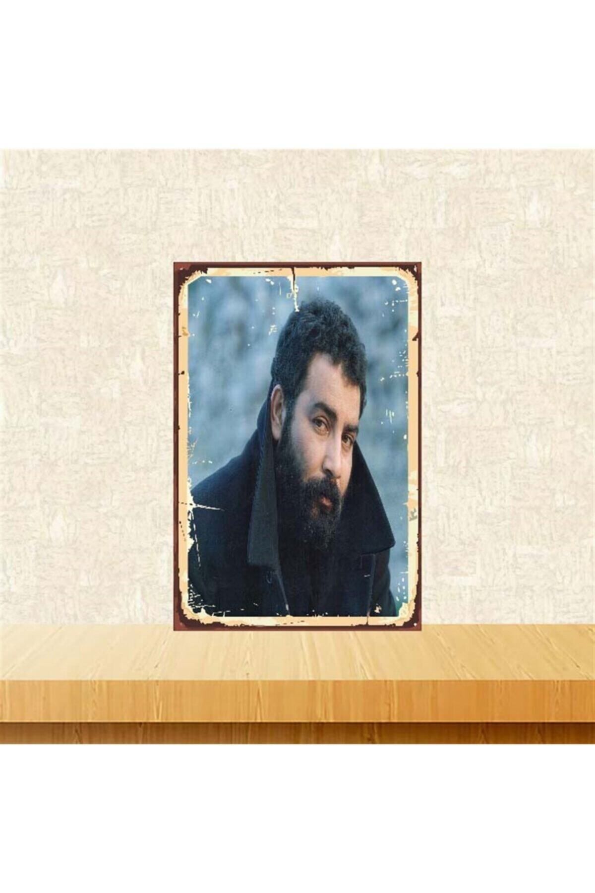 TAKIFİX Ahmet Kaya 20-30 Cm Retro Ahşap Poster