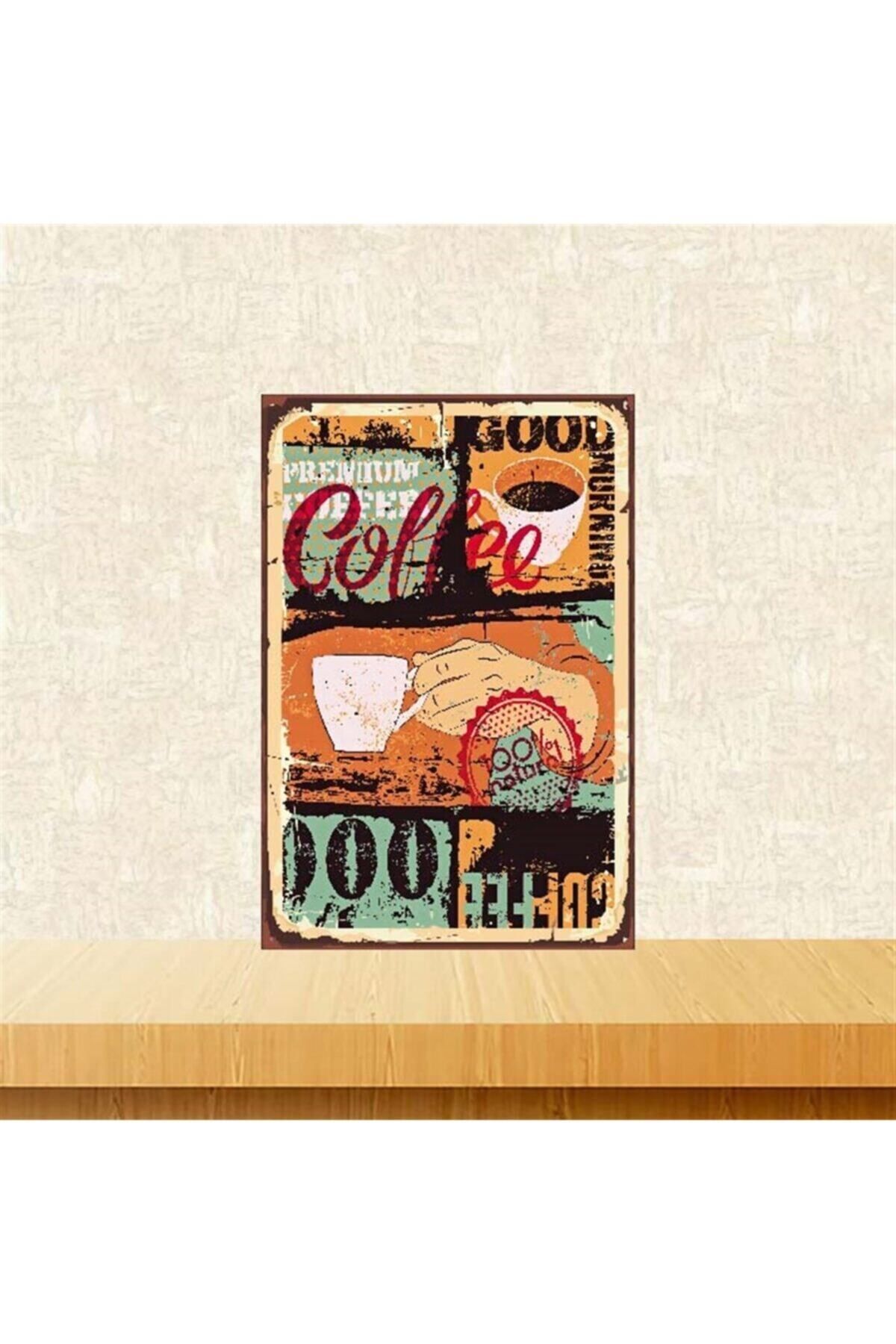 TAKIFİX Coffee 20-30 Cm Retro Ahşap Poster