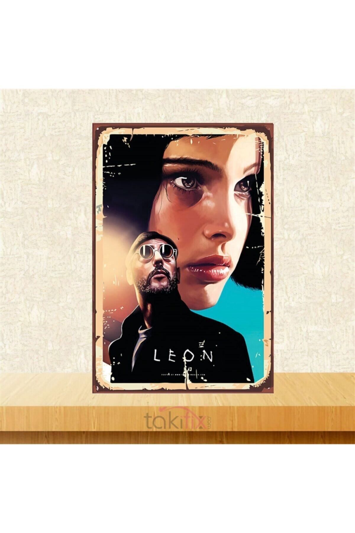 TAKIFİX Leon 20-30 Cm Retro Ahşap Poster