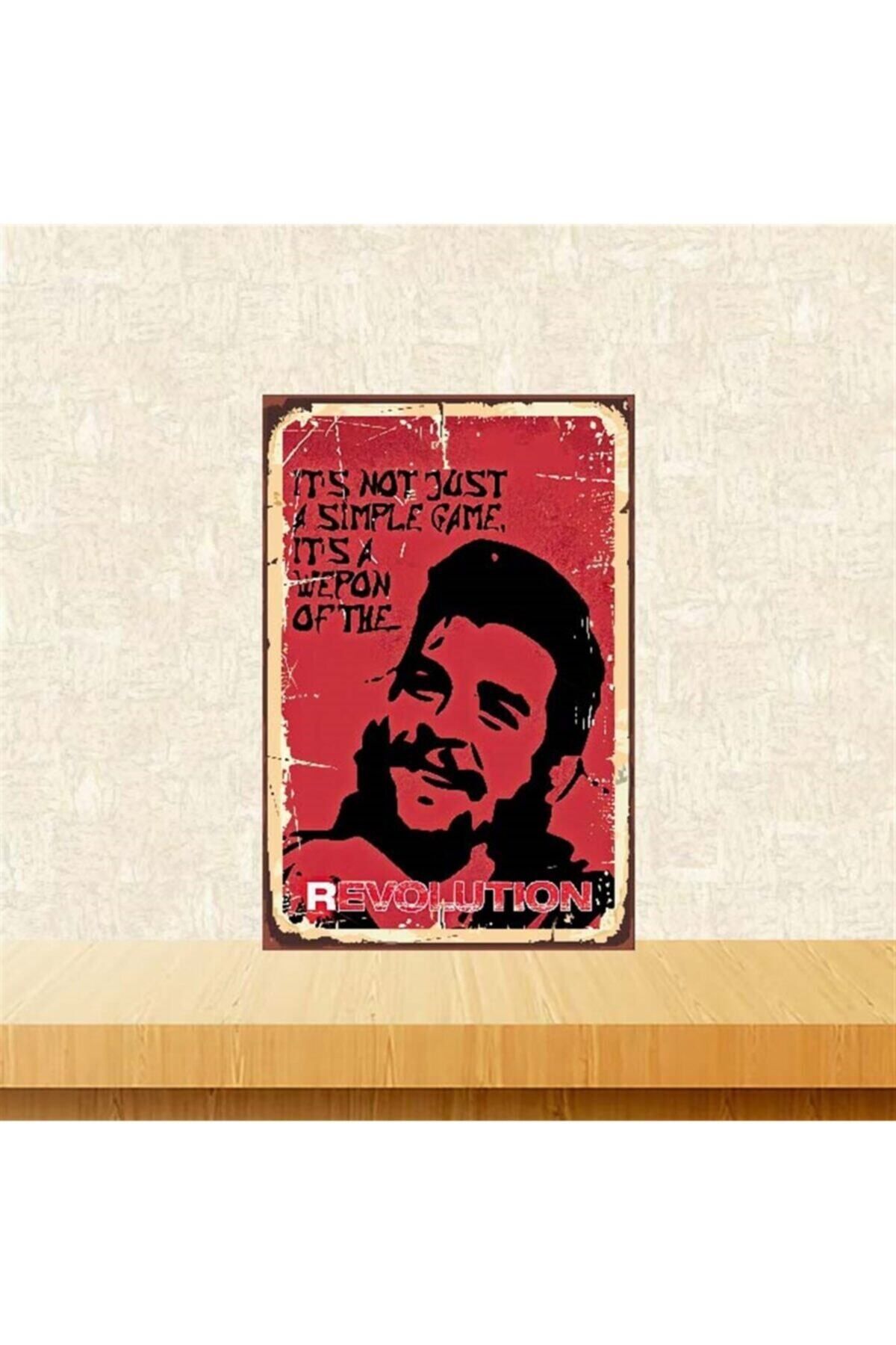 TAKIFİX Che Guevara 20-30 Cm Retro Ahşap Poster