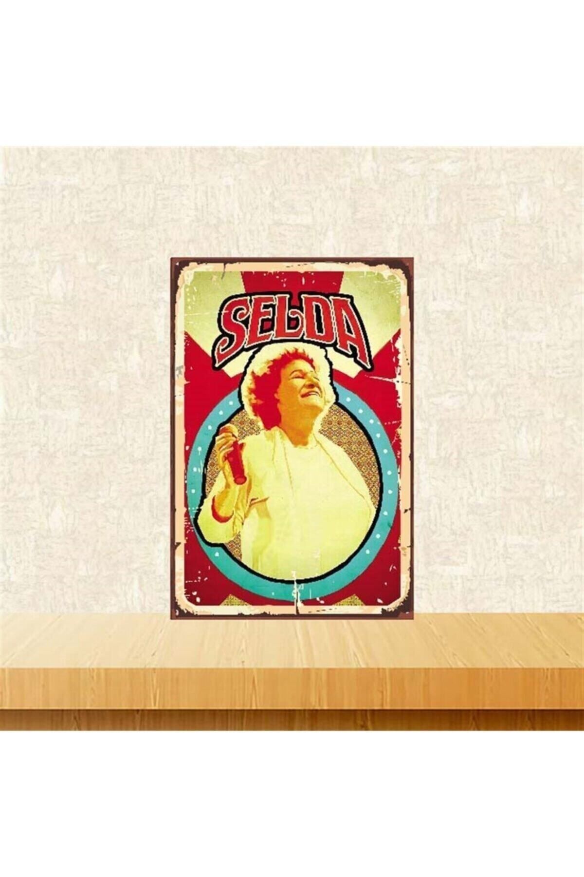 TAKIFİX Selda Bağcan 20-30 Cm Retro Ahşap Poster