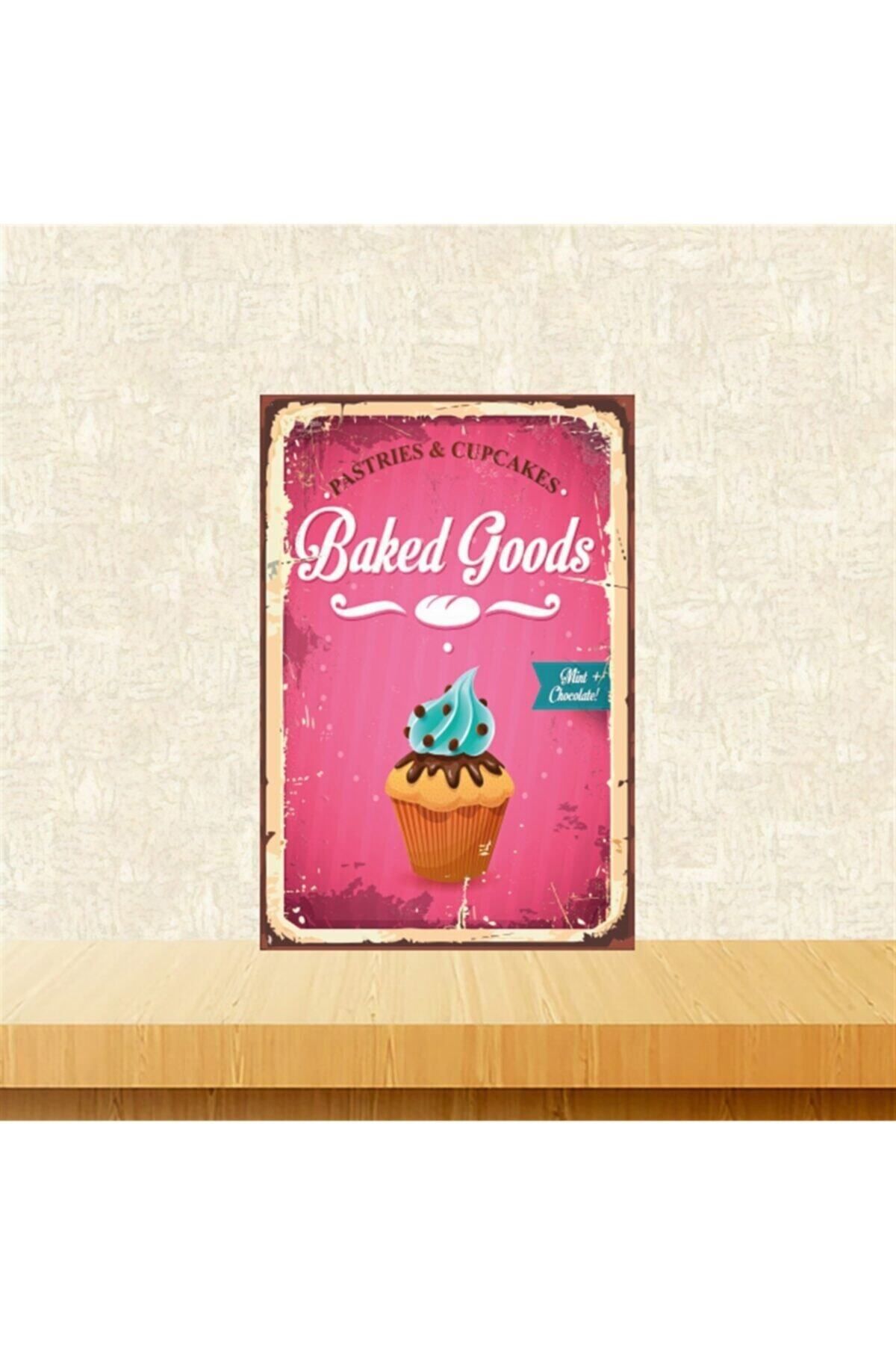 TAKIFİX Baked Goods 20-30 Cm Retro Ahşap Tablo Tkfx5112