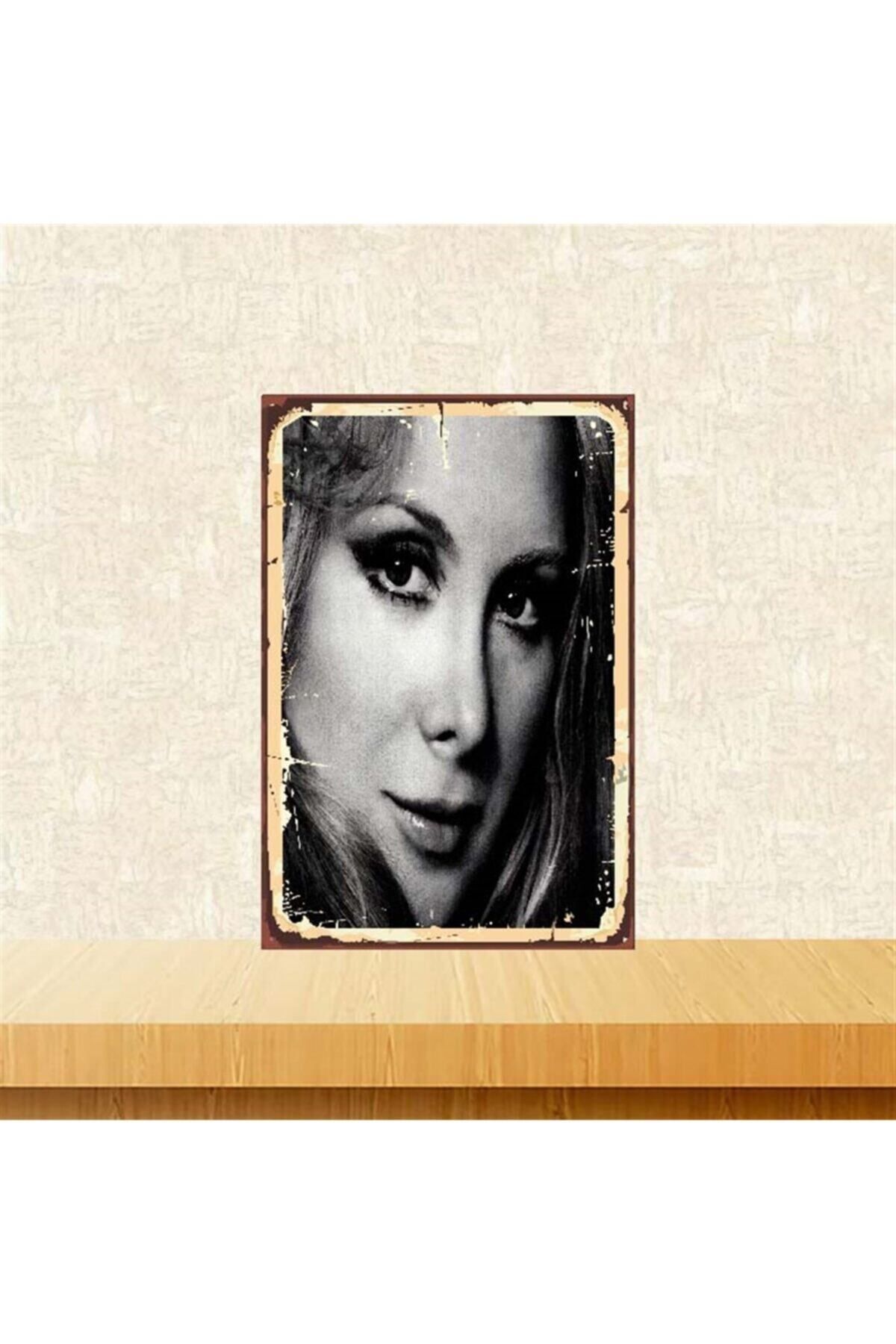 TAKIFİX Filiz Akın 20-30 Cm Retro Ahşap Poster