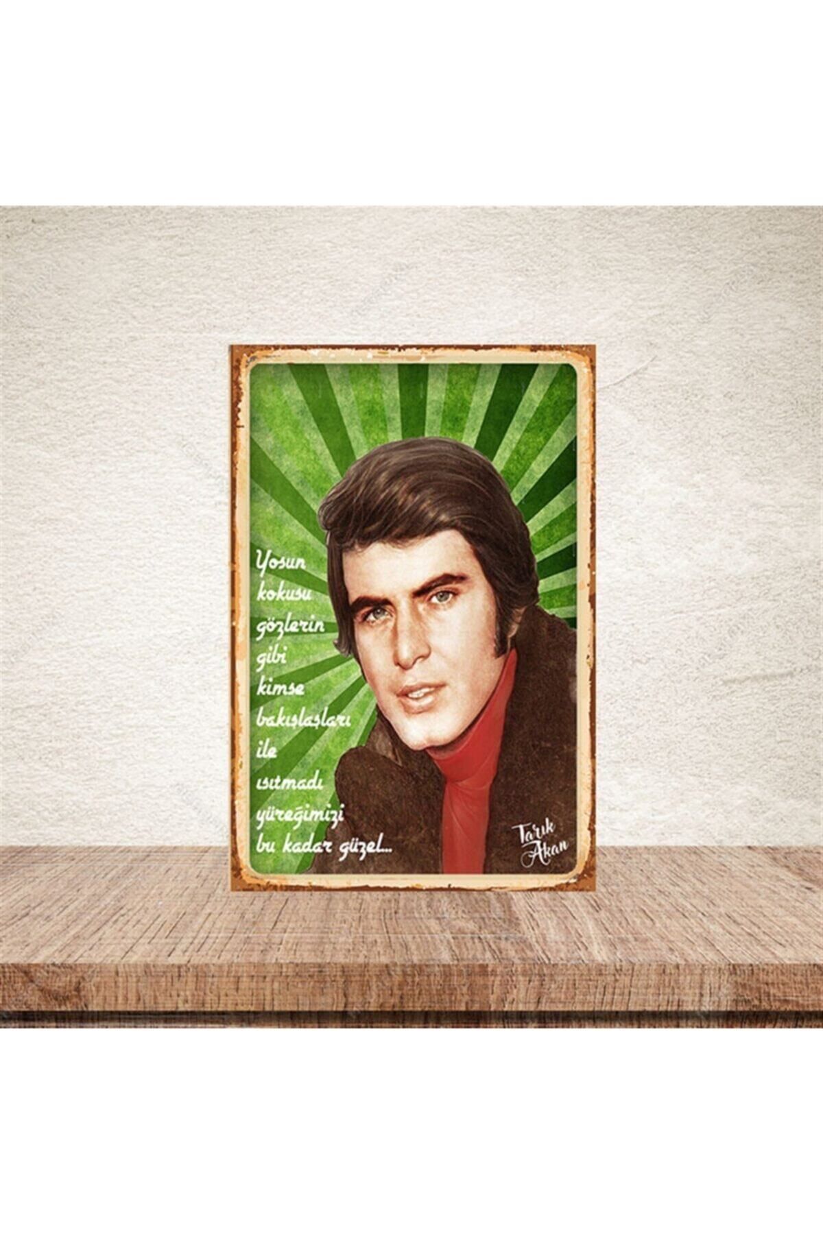 TAKIFİX Tarık Akan 20-30 Cm Retro Ahşap Poster